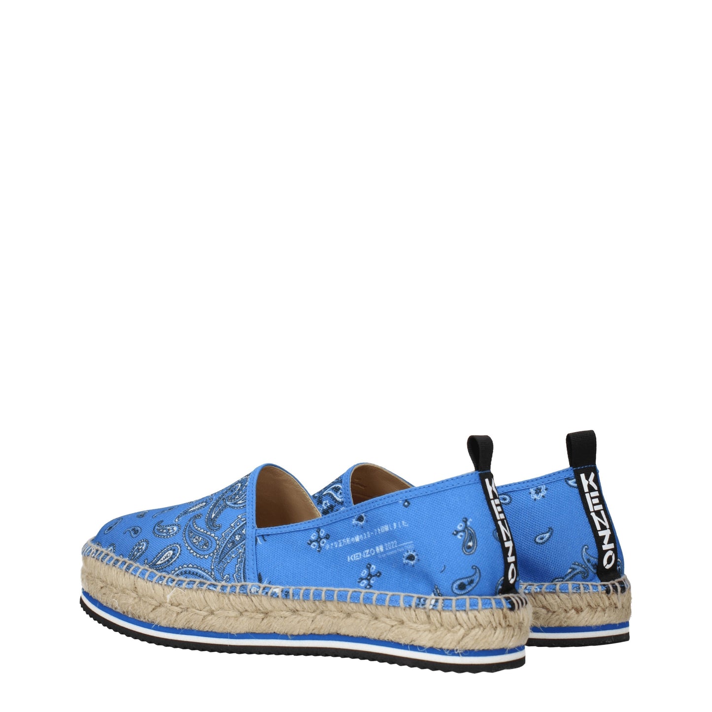 Kenzo Men's Espadrilles in Fabric  Blue/Royal Blue