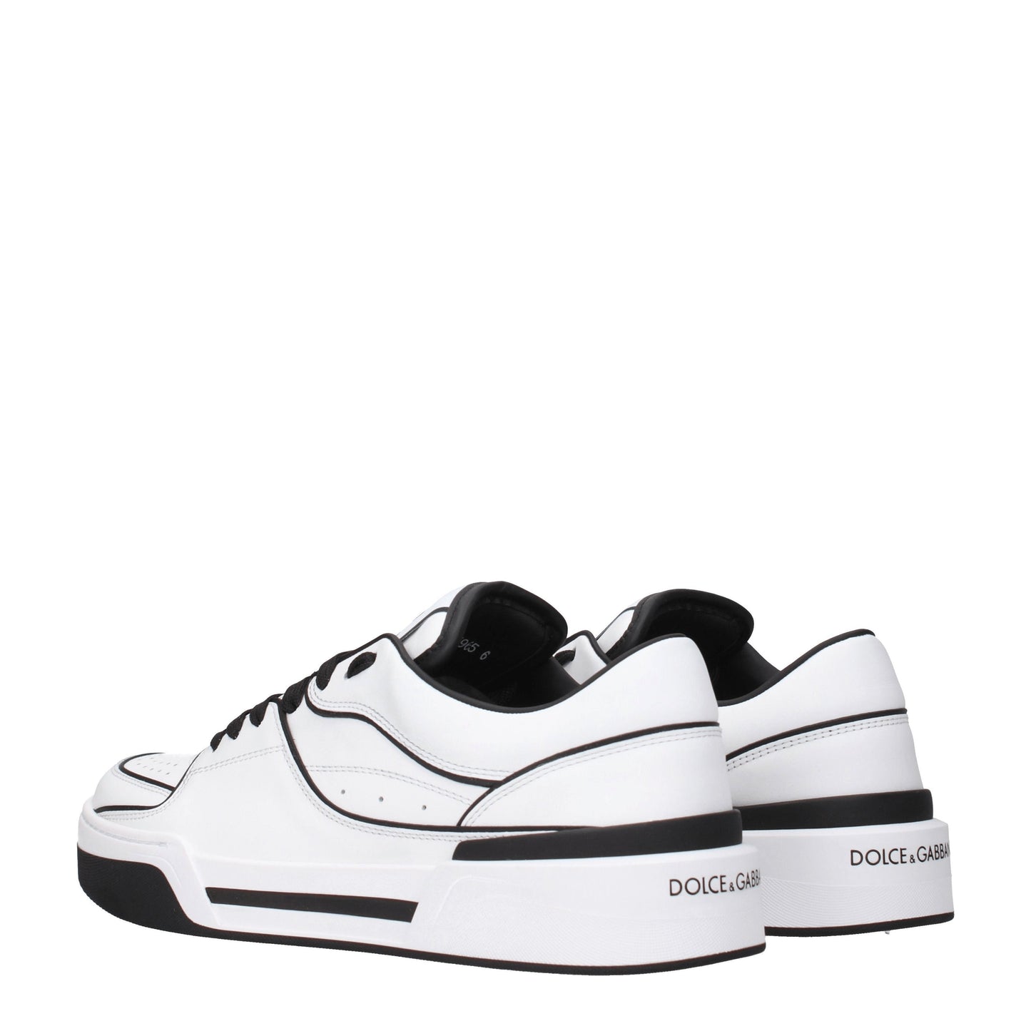 Dolce&Gabbana Men's Sneakers in Leather White/Black