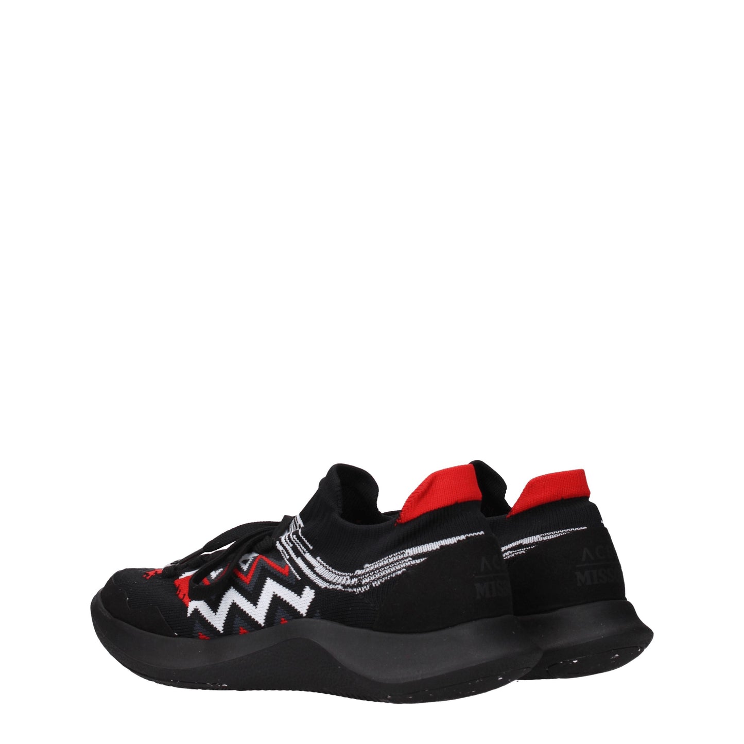 Missoni Women's Sneakers in Fabric  Black/Red