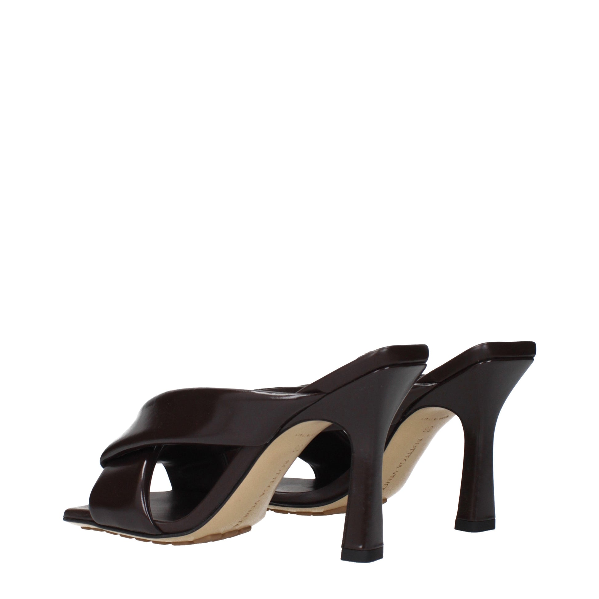 Bottega Veneta Women's Sandals Leather Chocolate