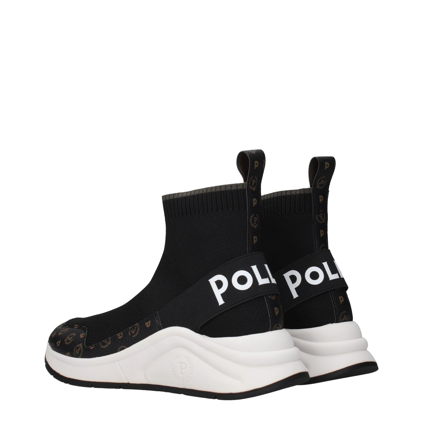 Pollini Women's Sneakers in Fabric  Black