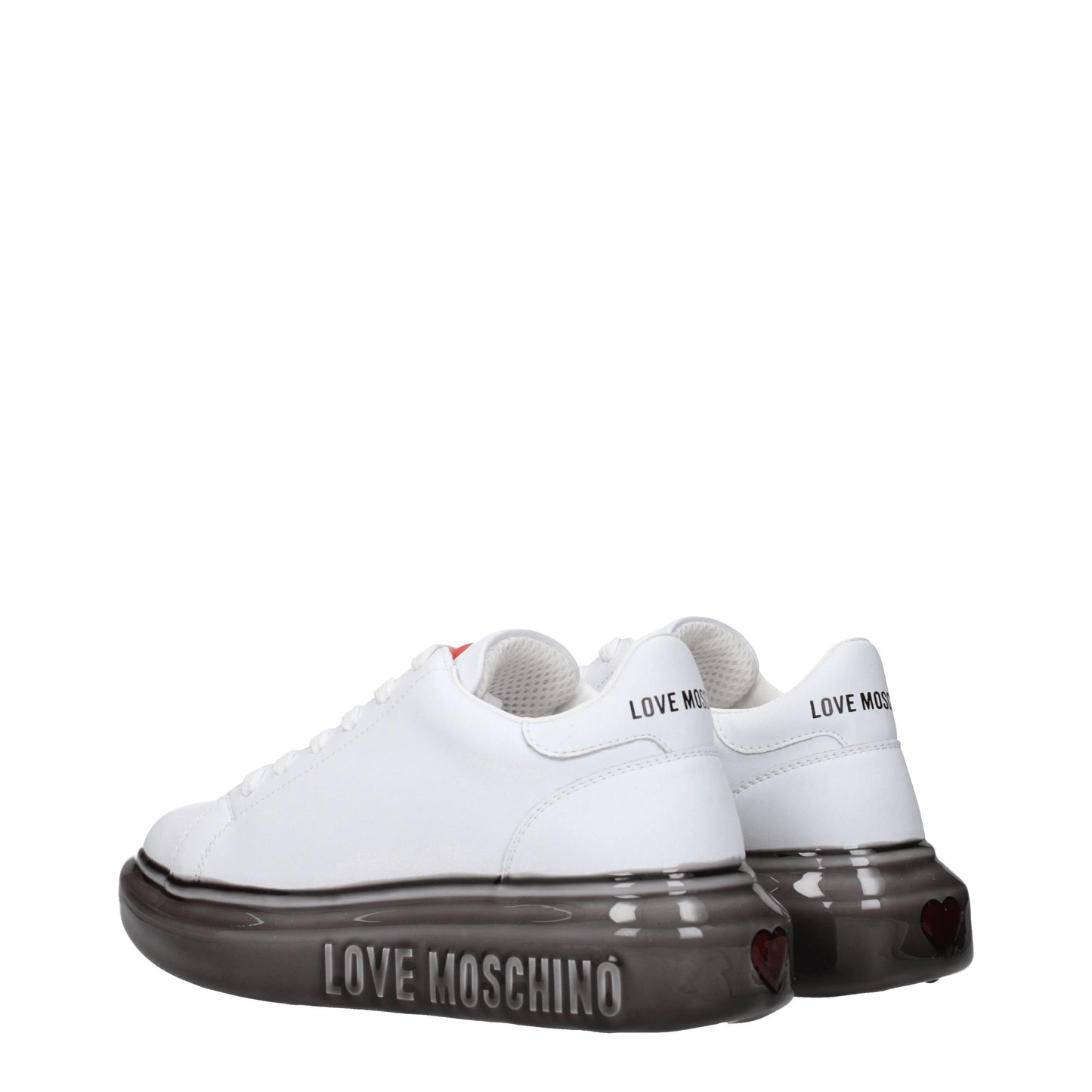 Love Moschino Women's Sneakers in Leather White/Black