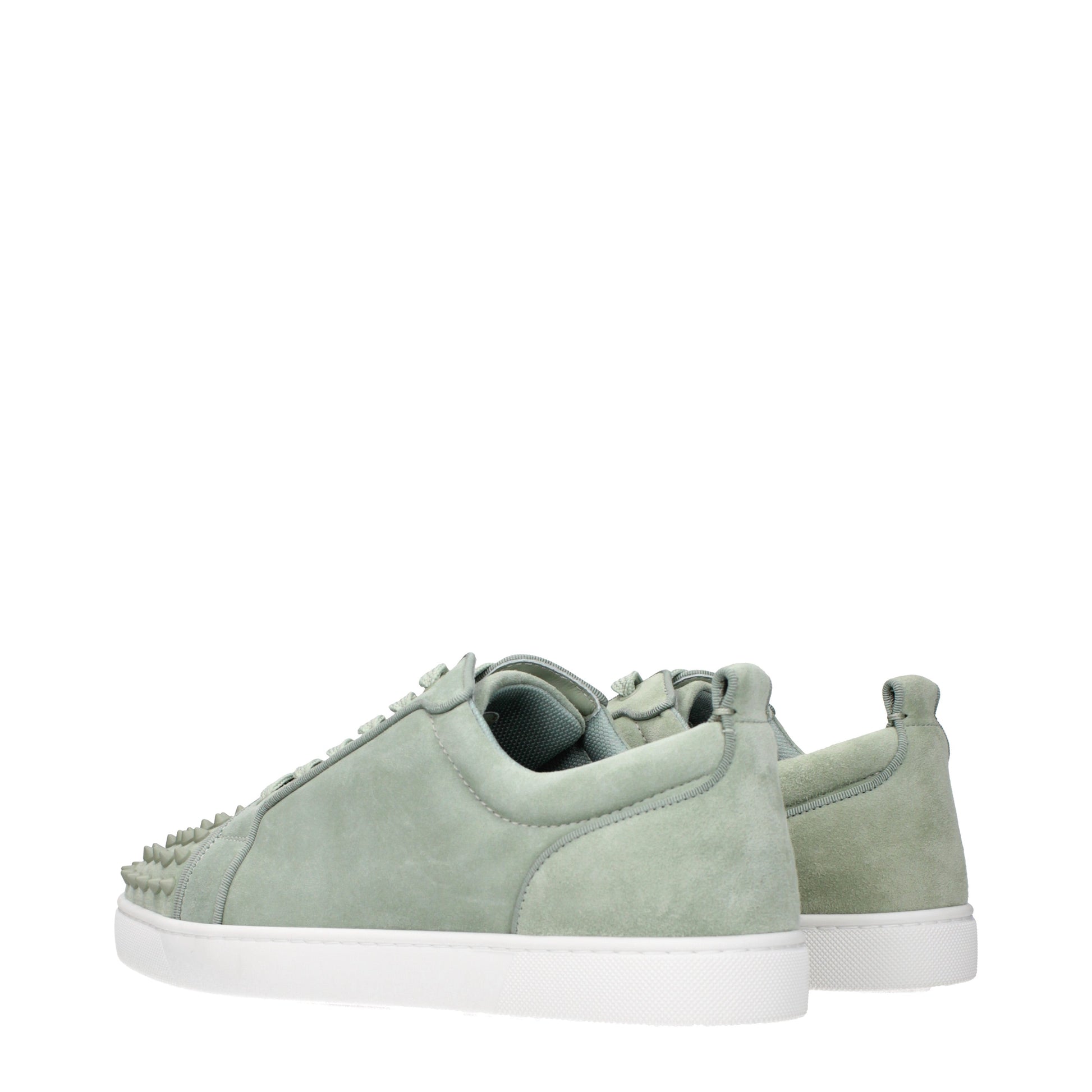Louboutin Sneakers Men Suede Green