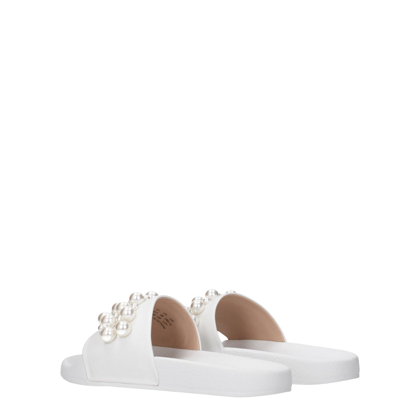 Stuart Weitzman Women's Sandals & Slippers in Leather White