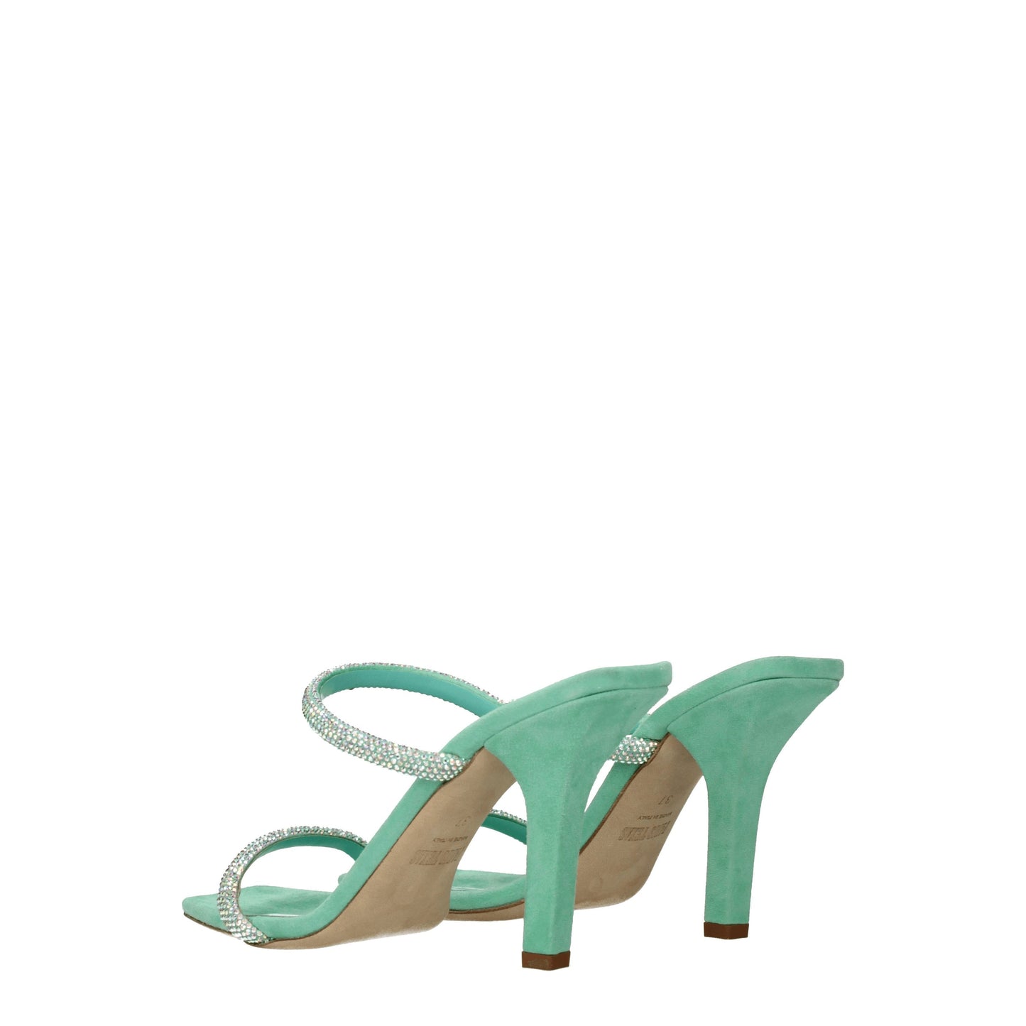 Paris Texas Women's Sandals in Suede Green/Water