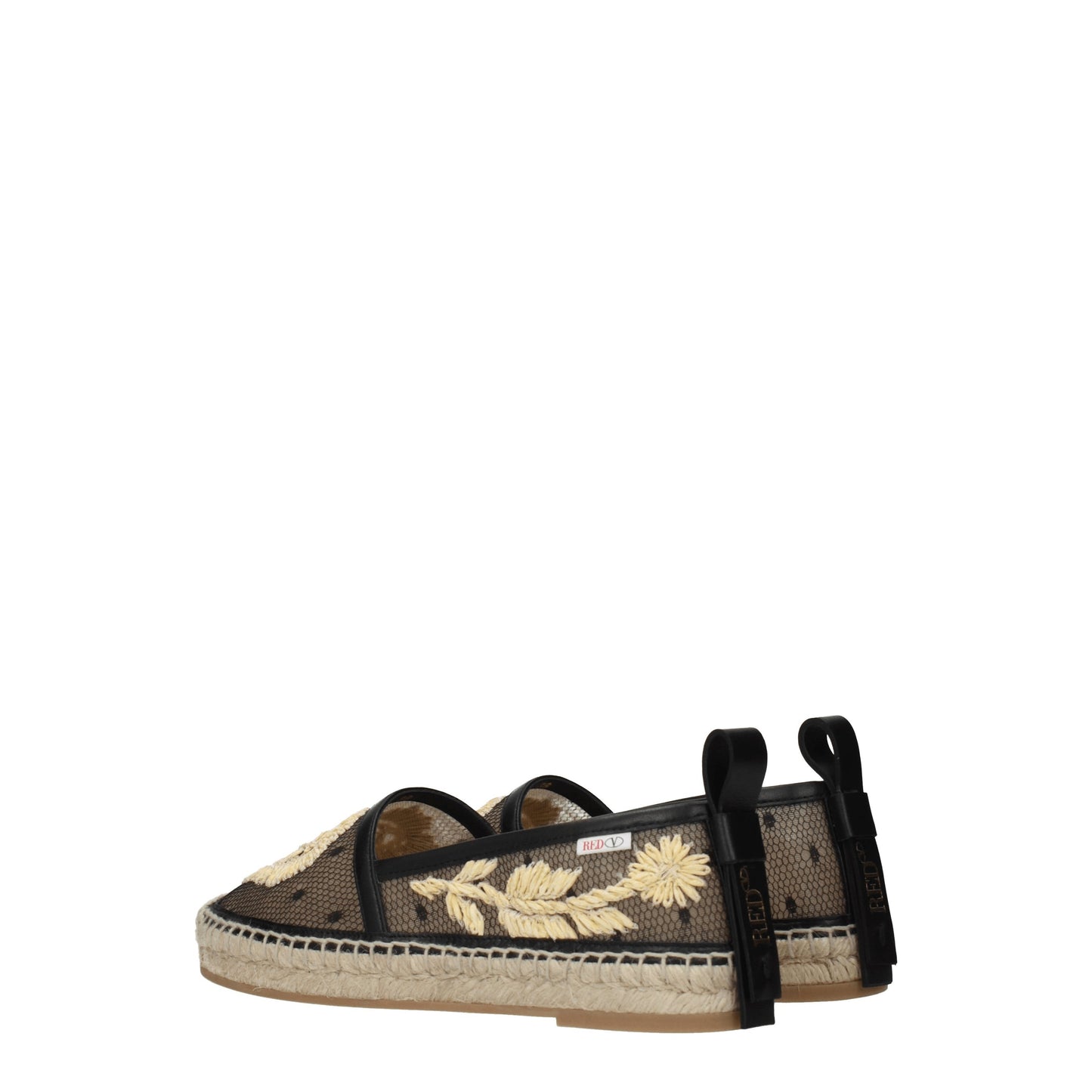 Red Valentino Women's Espadrilles in Net Black