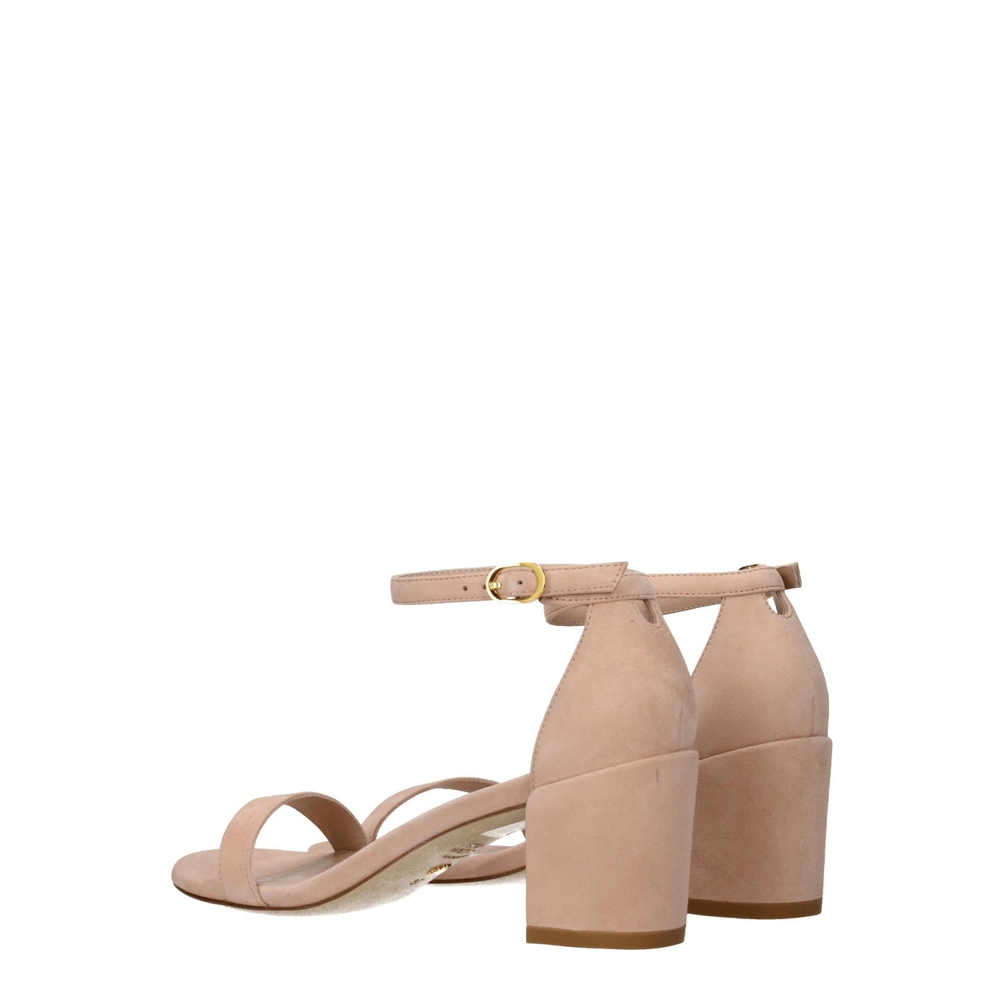 Stuart Weitzman Women's Sandals in Suede Pink/Powder Pink