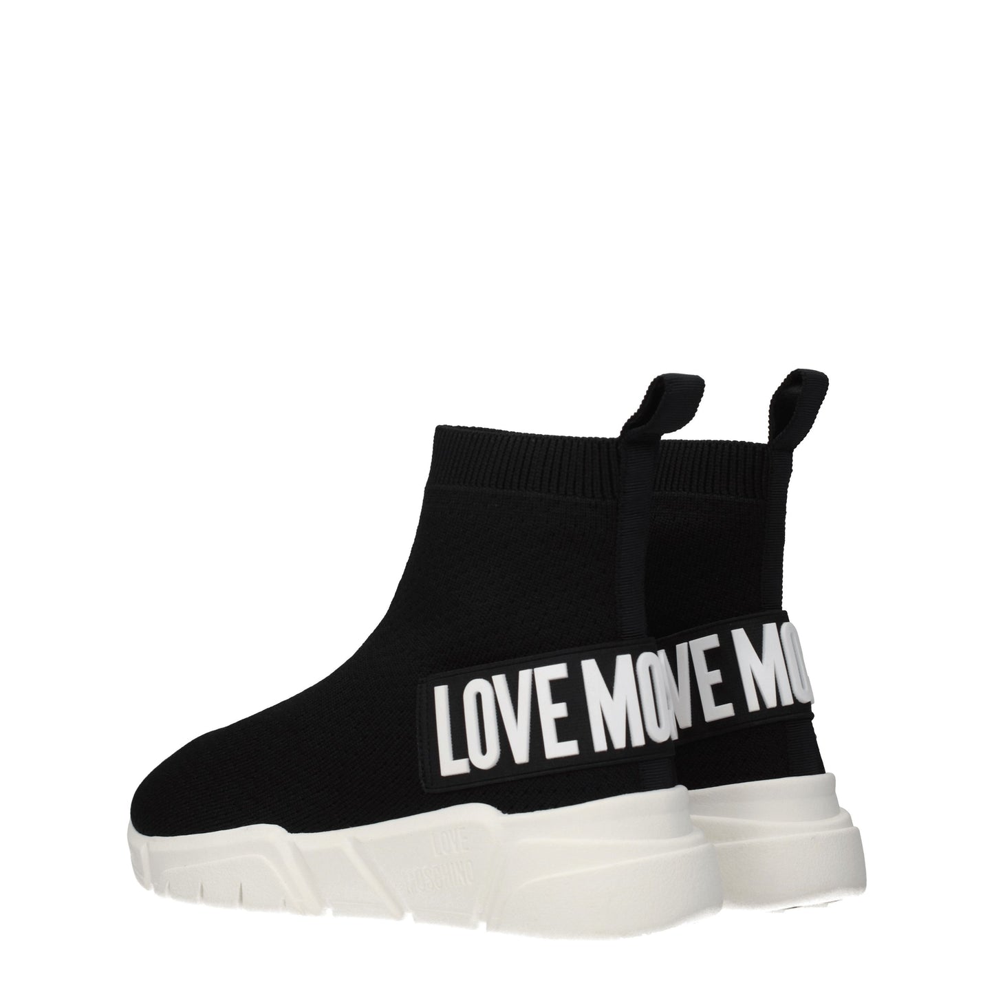 Love Moschino Women's Sneakers in Fabric  Black