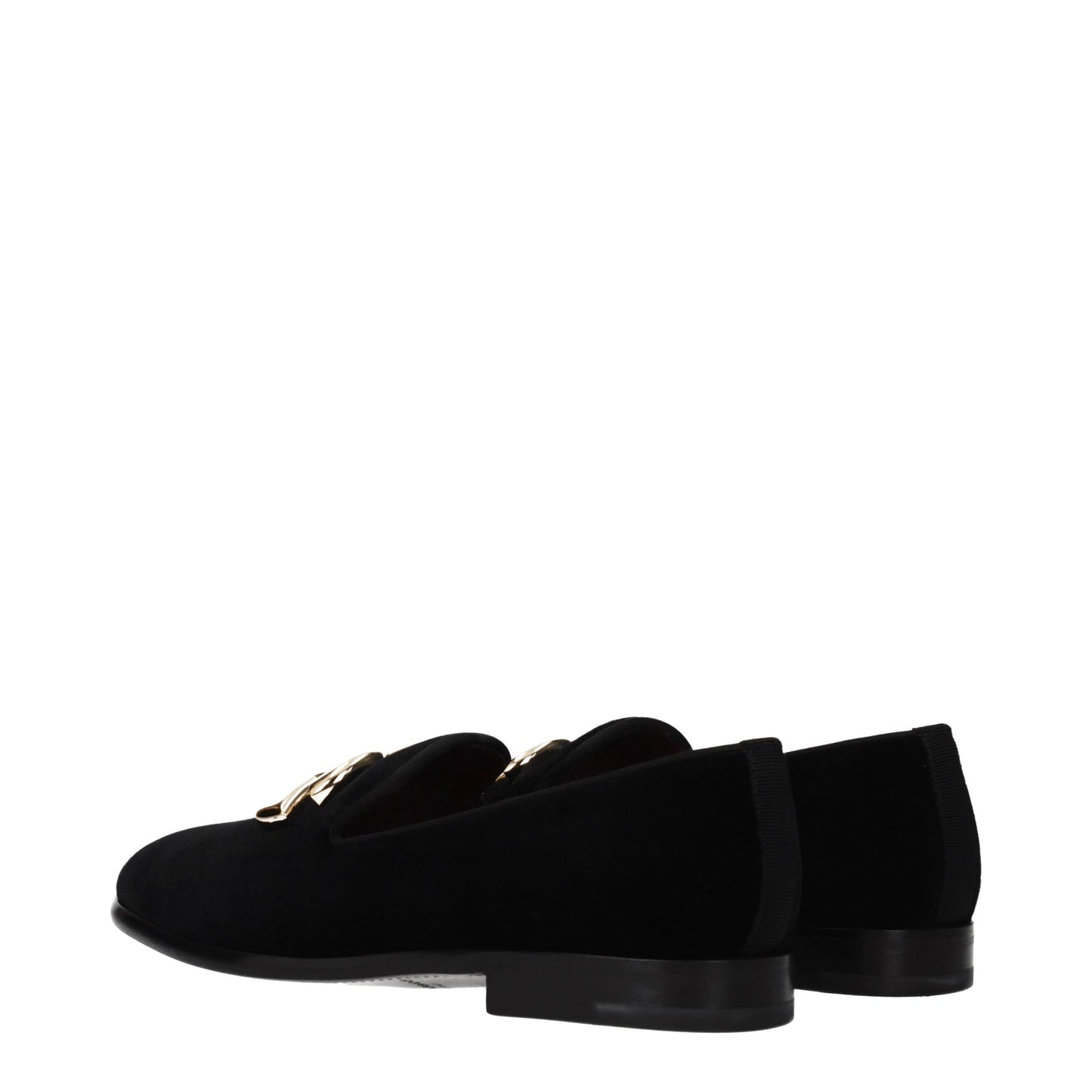 Dolce&Gabbana Men's Loafers in Velvet Black