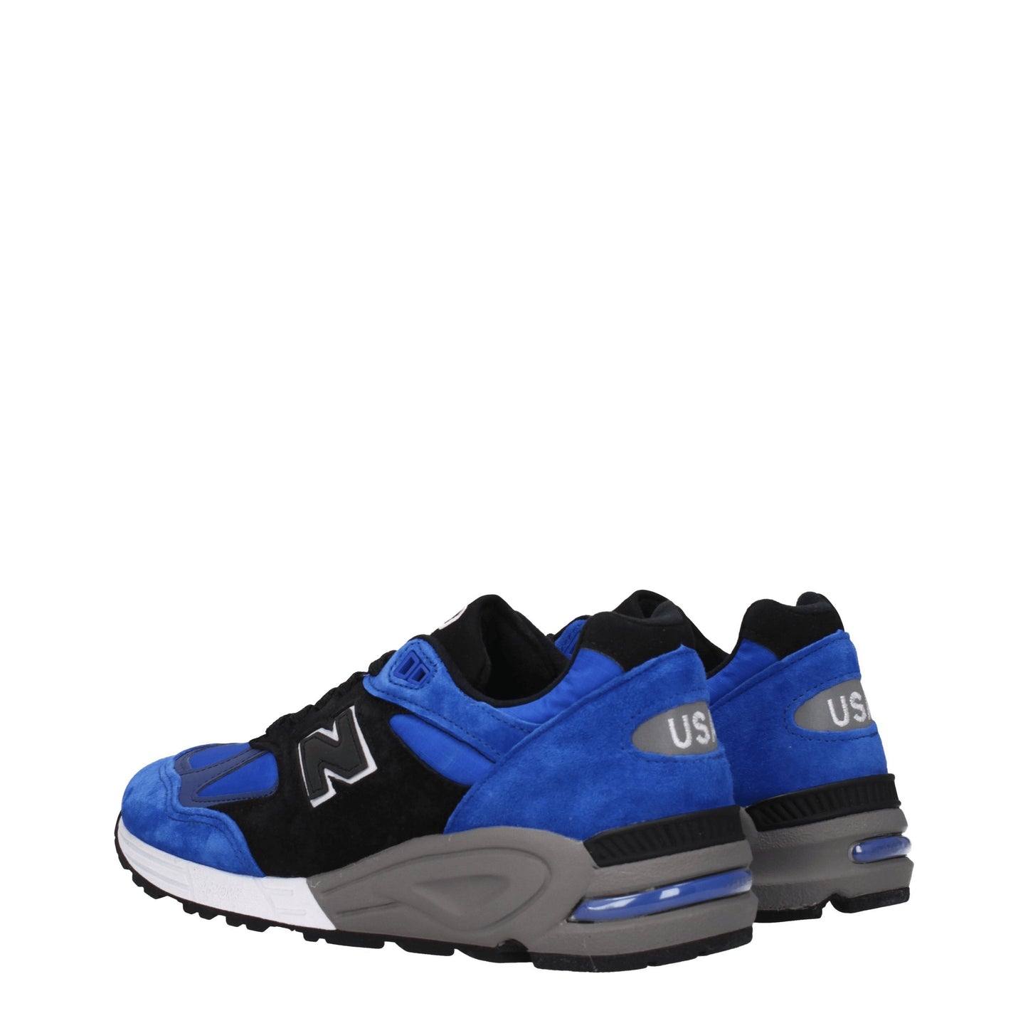 New Balance Men's Sneakers in Suede Blue/Black