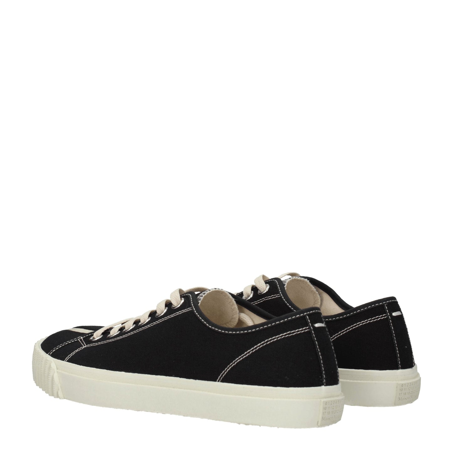 Maison Margiela Men's Sneakers in Fabric  Black/White