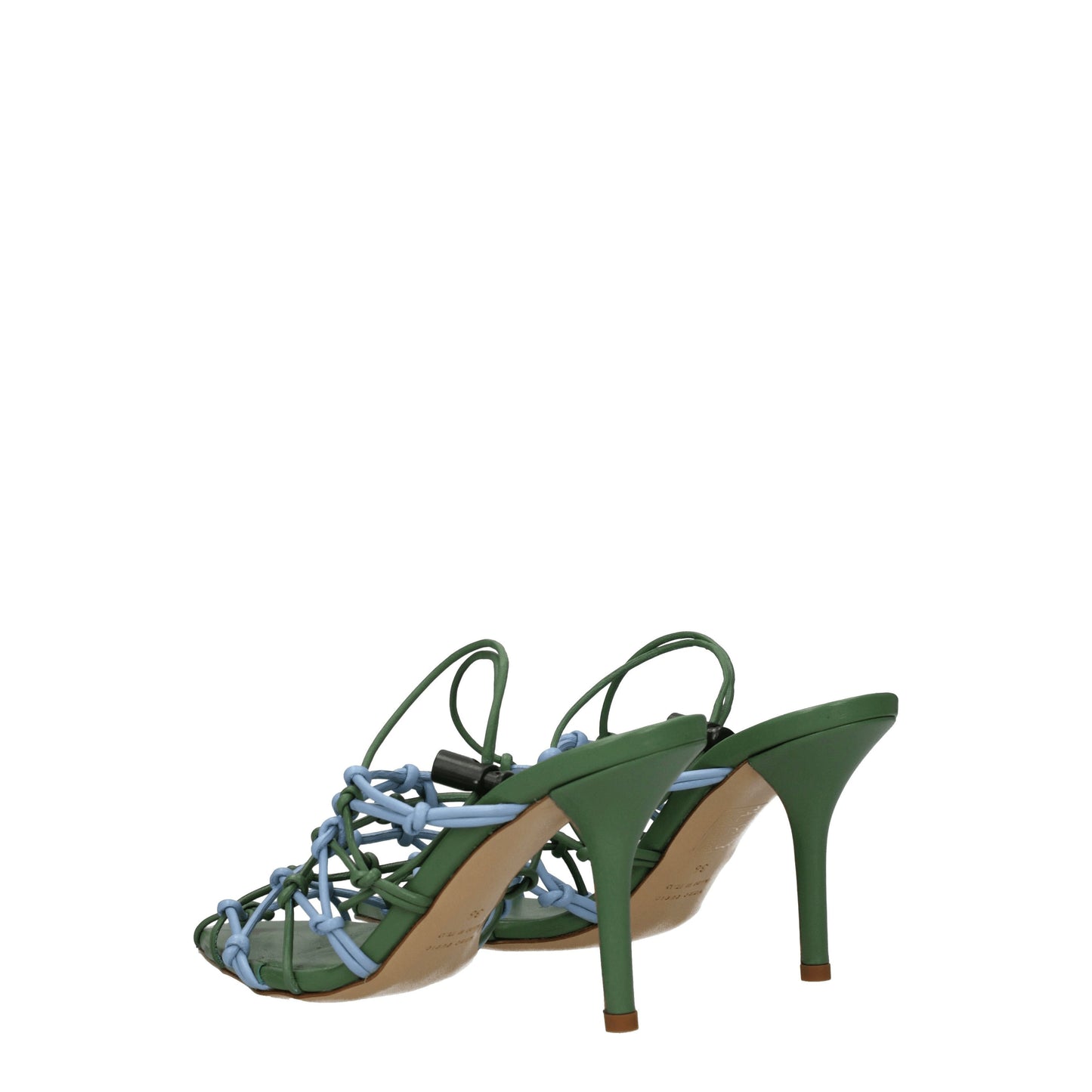 Gia Borghini Women's Sandals in Plexiglass Green/Ice