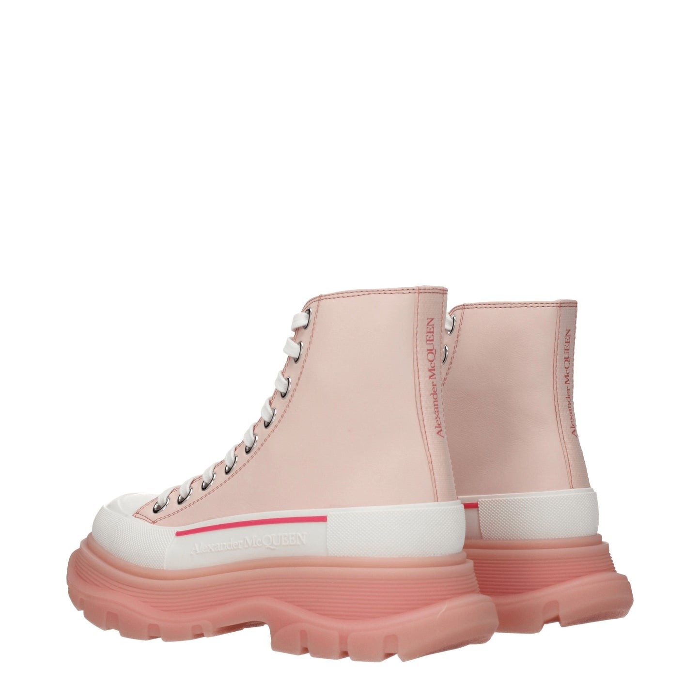 Alexander McQueen Women's Sneakers in Leather Pink