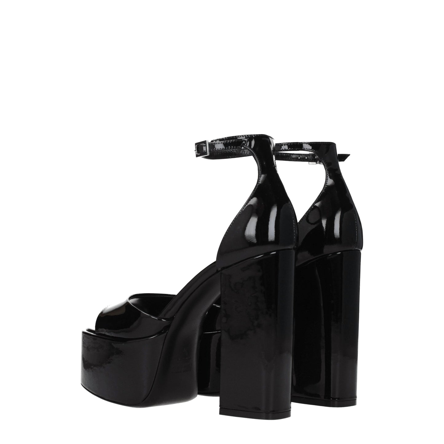 Paris Texas Women's Sandals in Patent Leather Black