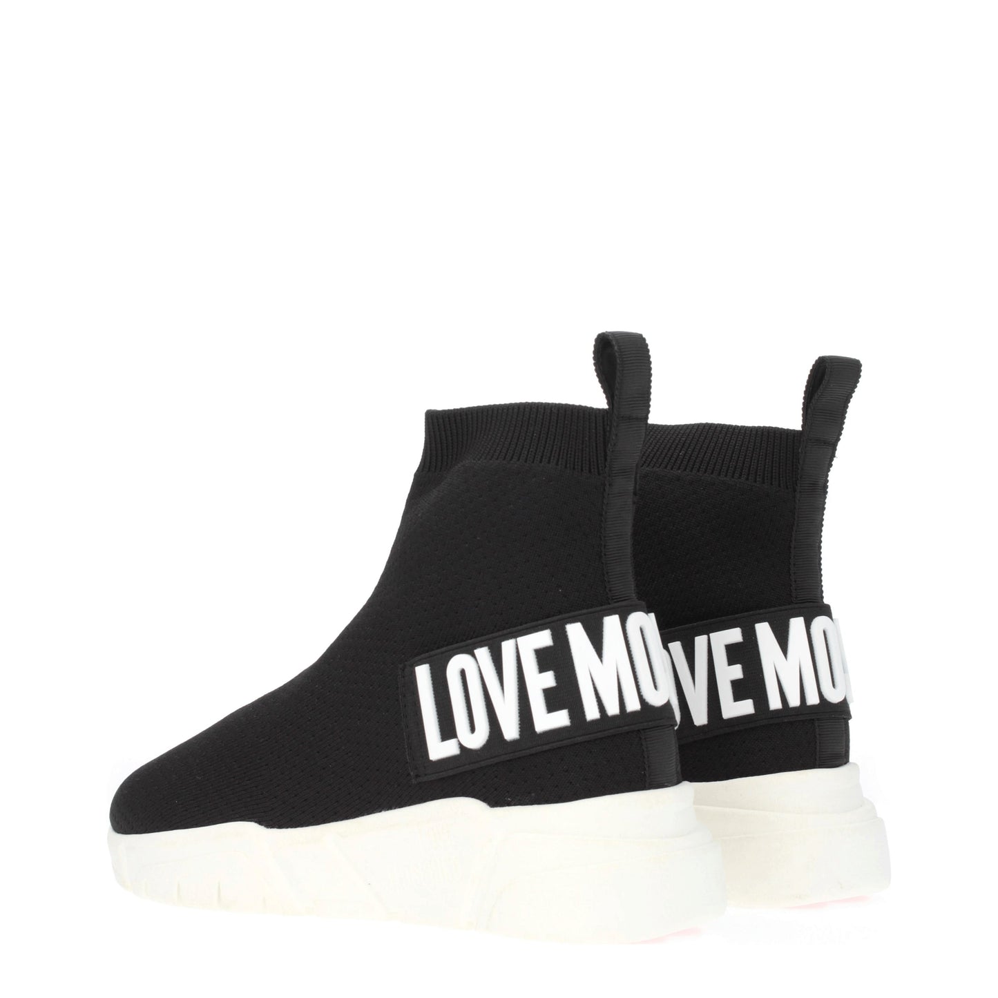 Love Moschino Women's Sneakers in Fabric  Black