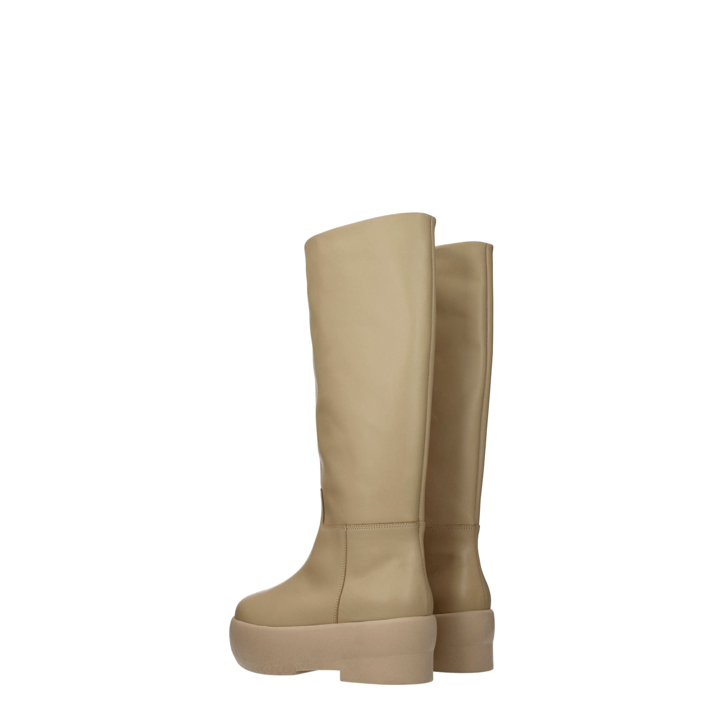 Gia Borghini Women's Boots in Leather Beige/Oat Milk