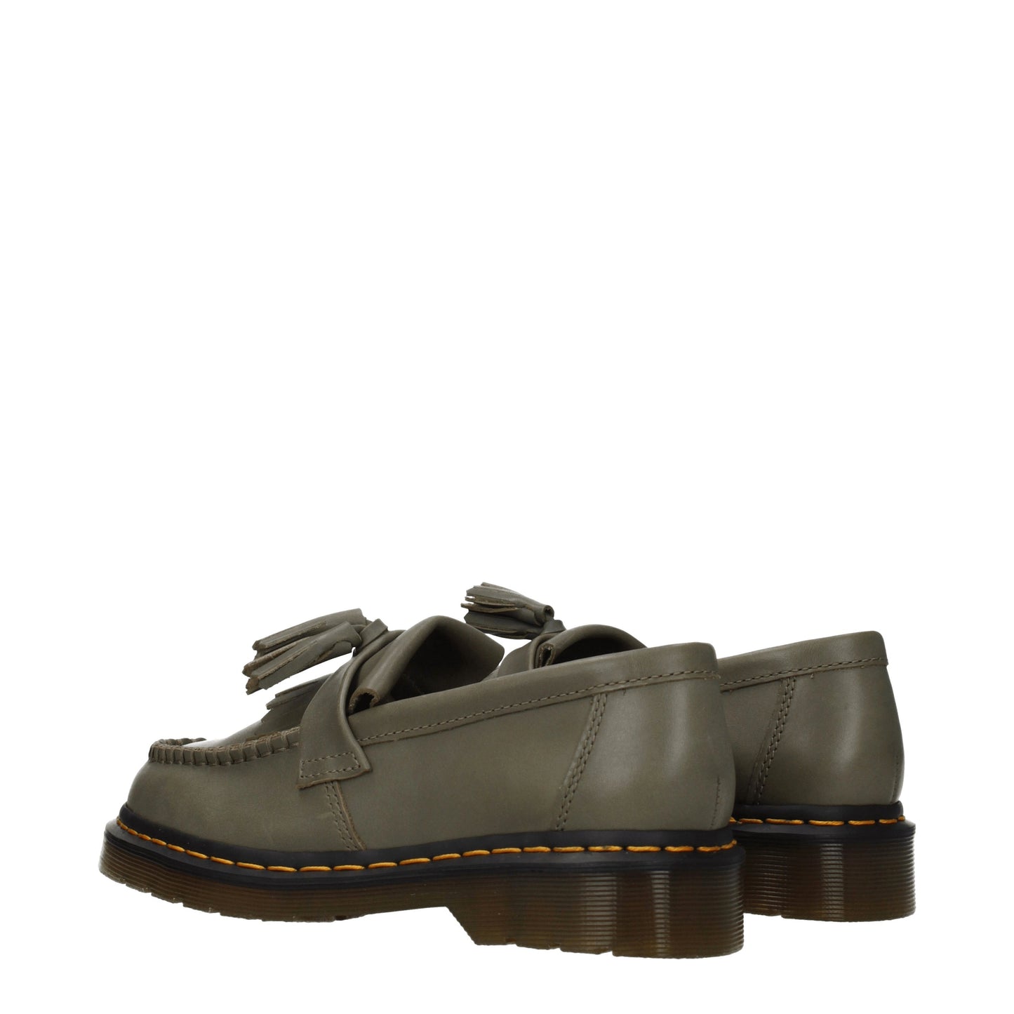 Dr. Martens Men's Loafers in Leather Green/Olive