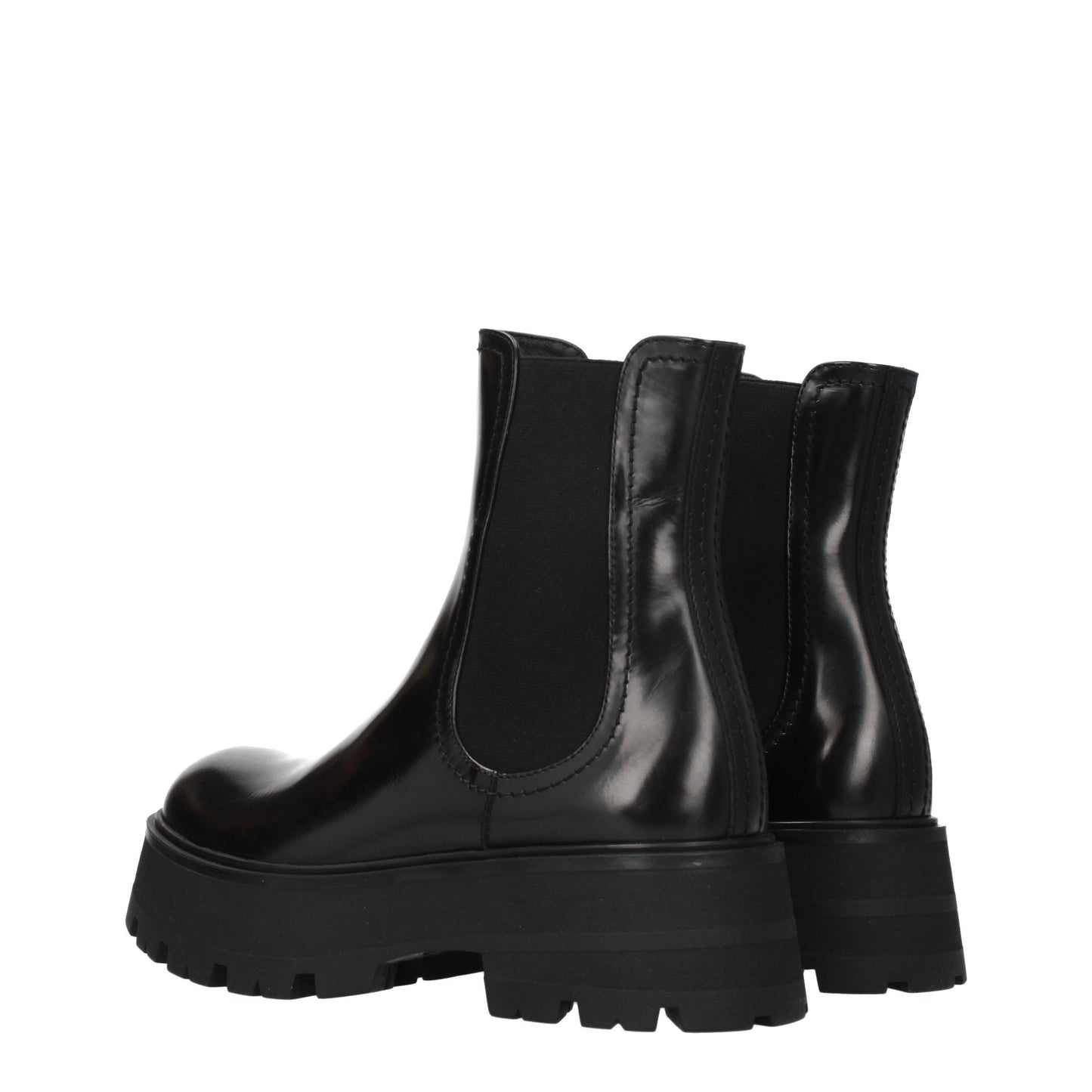 Alexander McQueen Women's Boots in Leather Black/Black