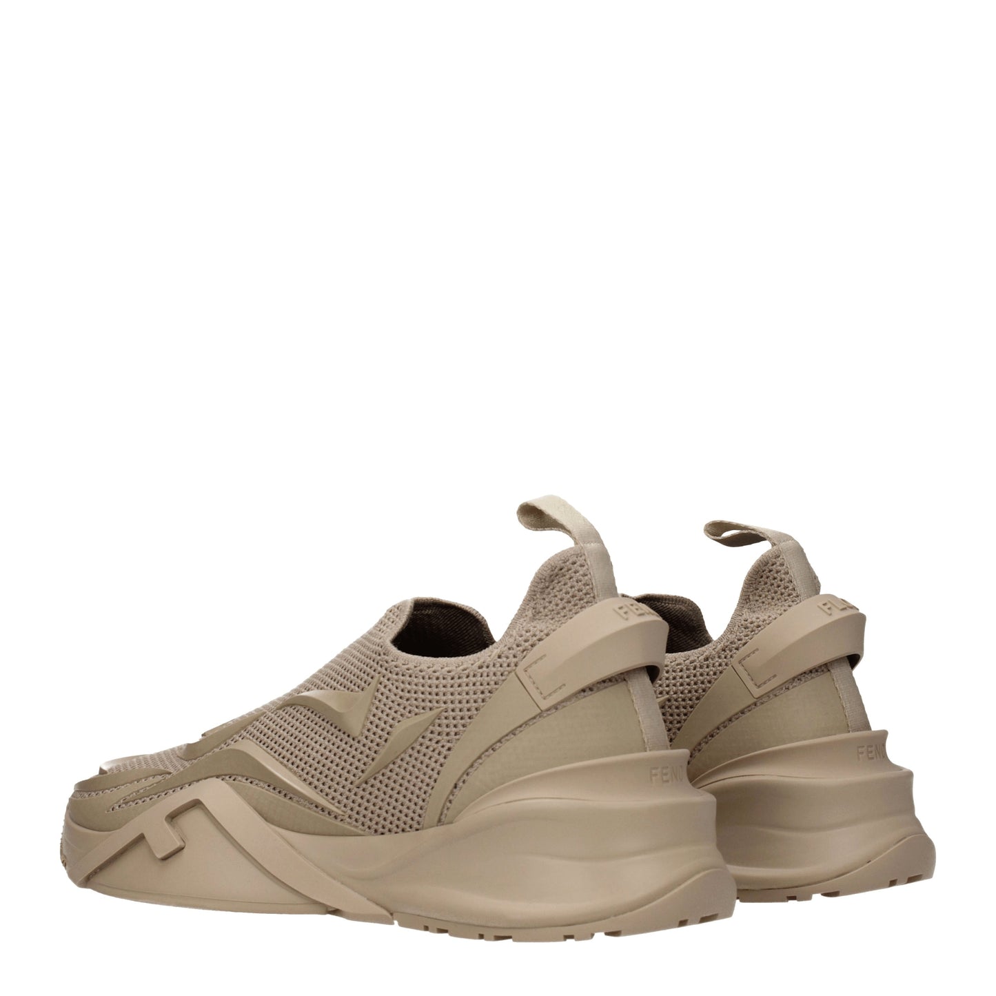 Fendi Men's Sneakers in Fabric  Beige/Beige