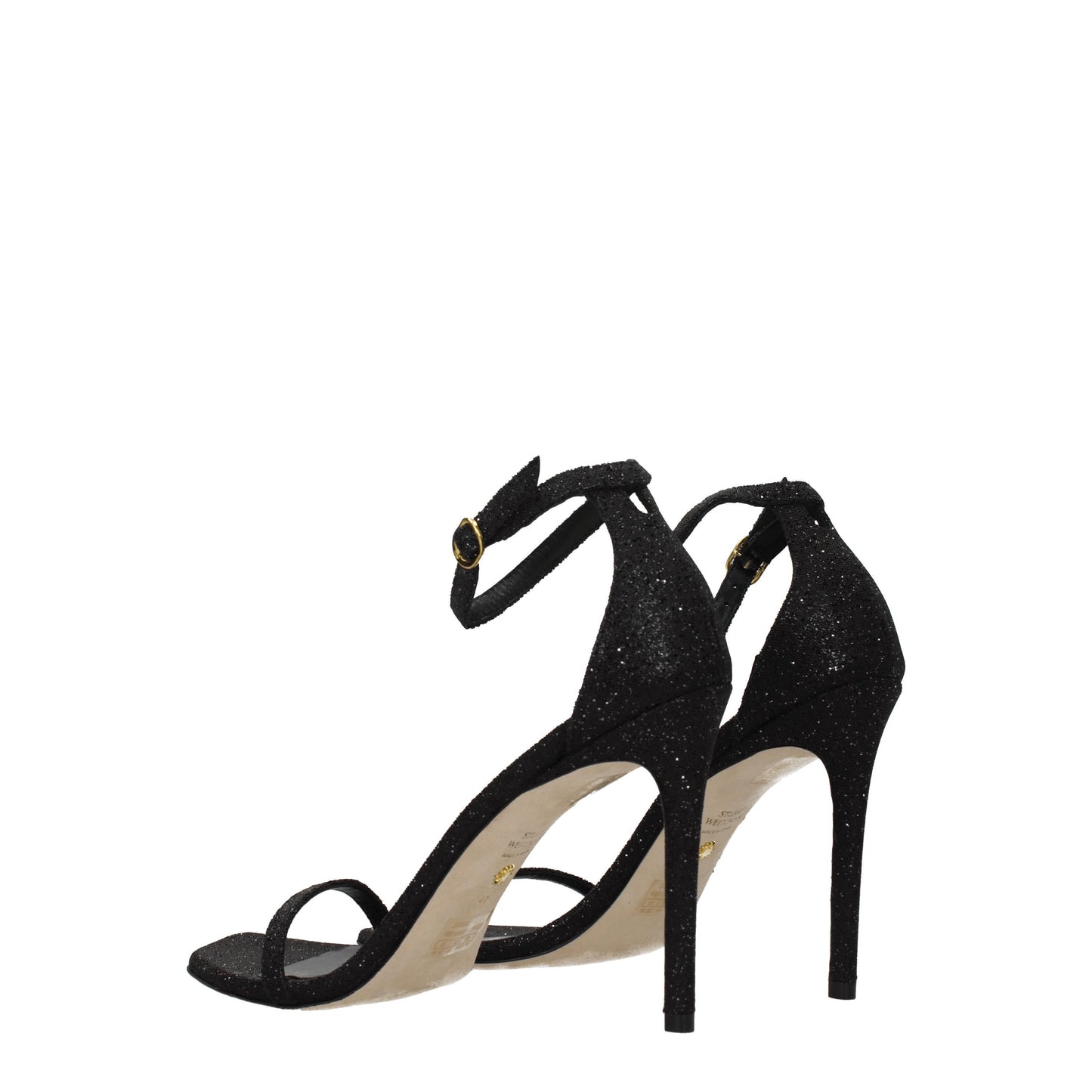 Stuart Weitzman Women's Sandals in Crystal Black