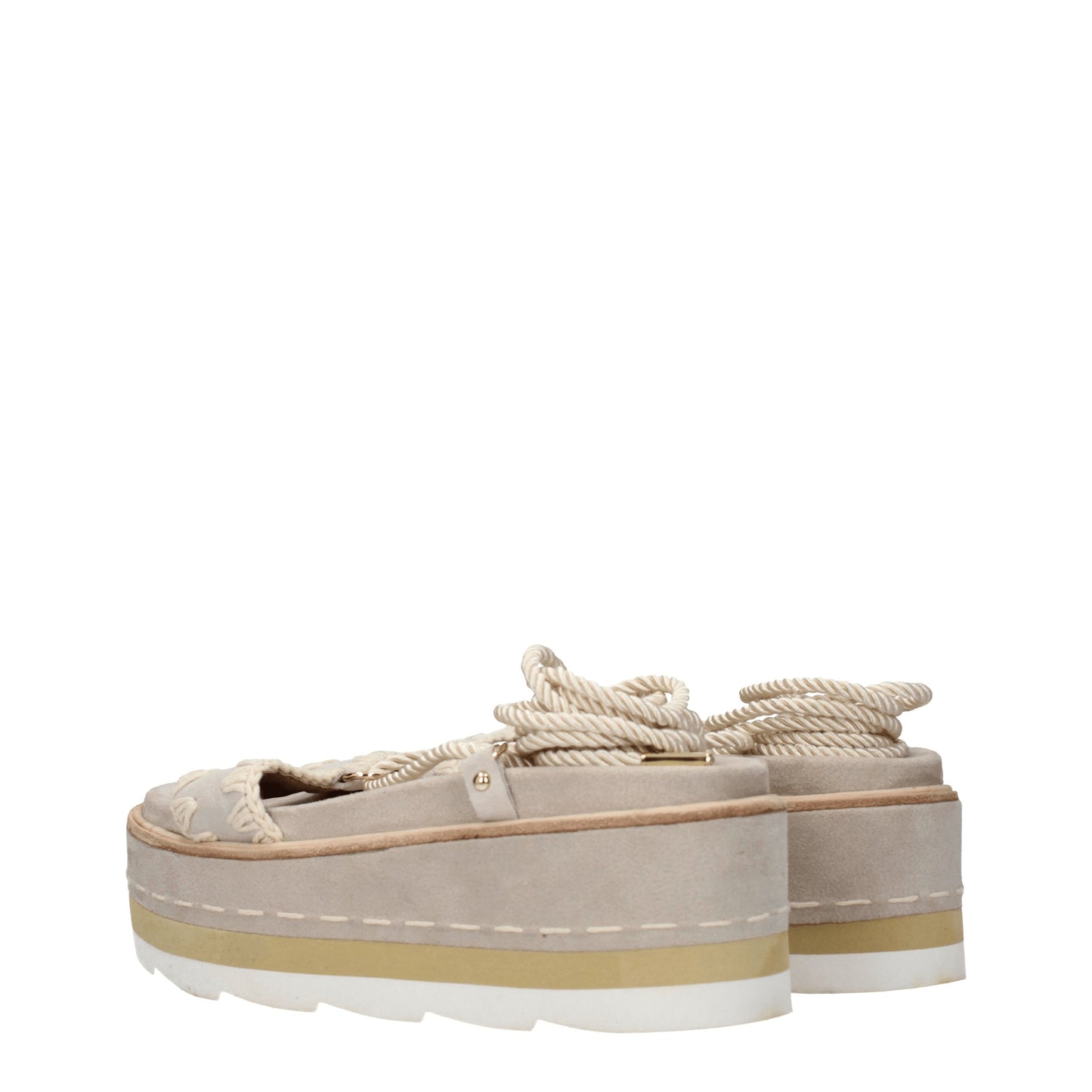 Mou Women's Sandals in Suede Beige/Light Beige