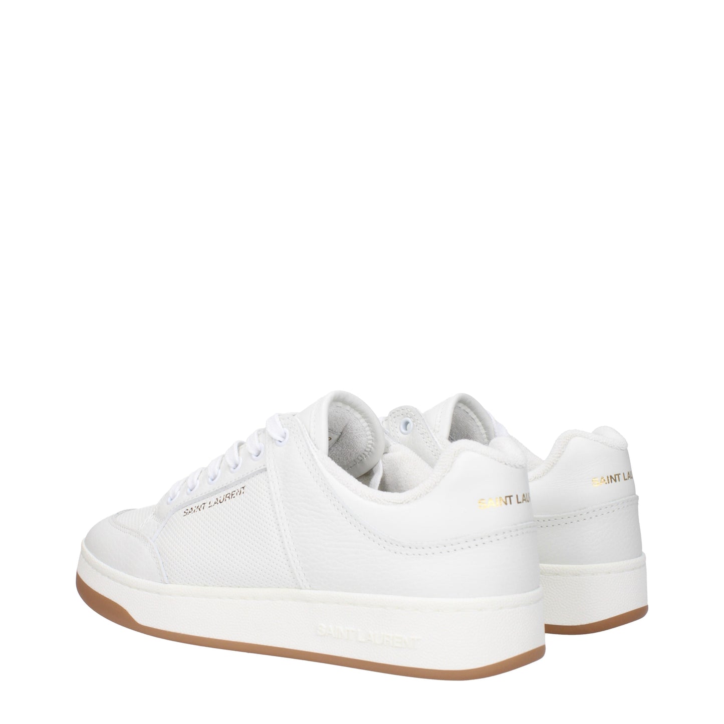 Saint Laurent Men's Sneakers in Leather White