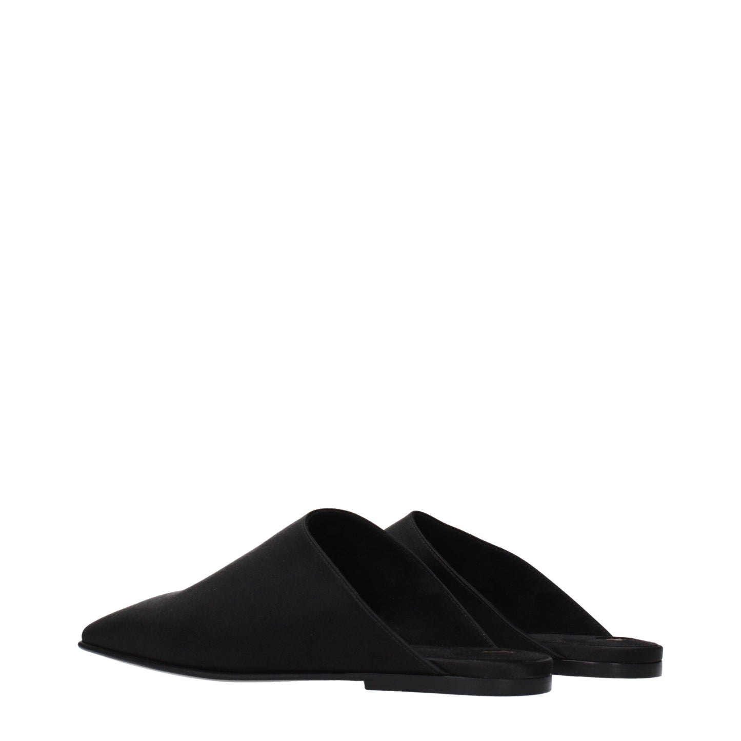 Loro Piana Slippers and Clogs Women Satin Black