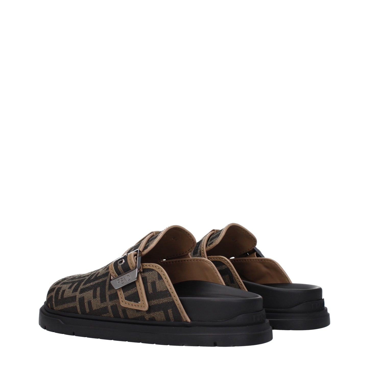 Fendi Sandals & Slippers Men Fabric  Brown/Tobacco