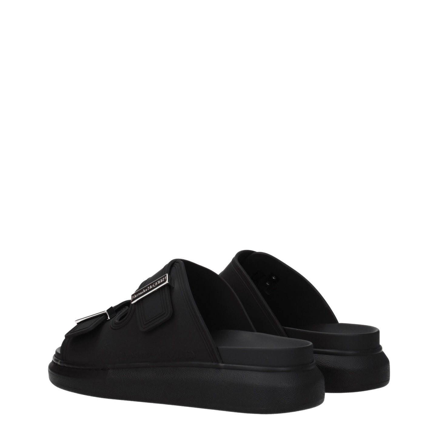 Alexander McQueen Sandals & Slippers Men Rubber Black