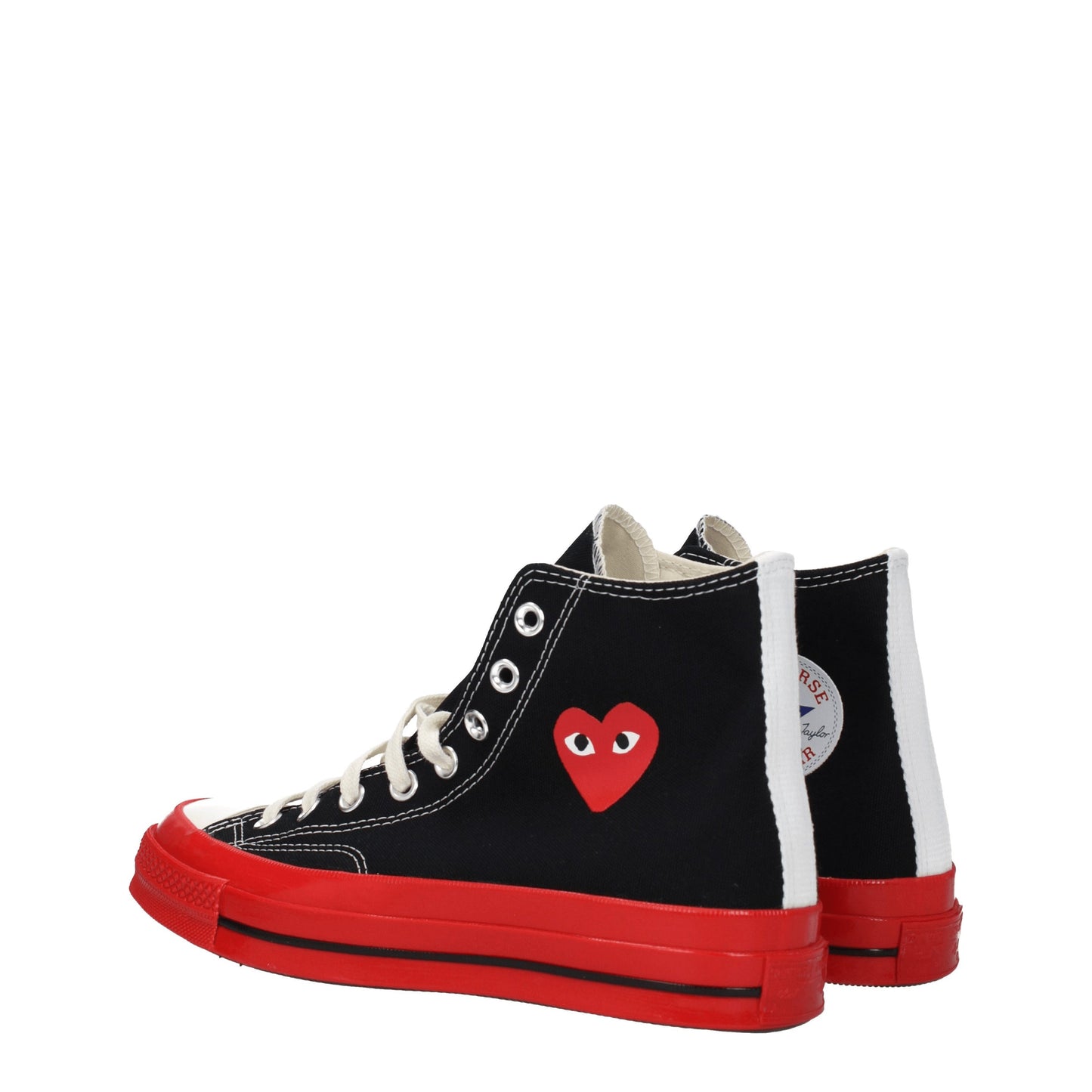 Comme des Garçon Men's Sneakers in Fabric  Black/Red