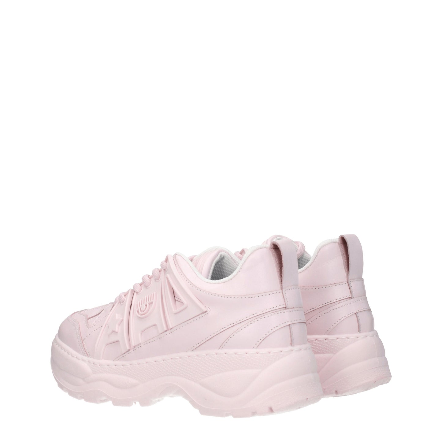 Chiara Ferragni Women's Sneakers in Leather Pink/Light Violet