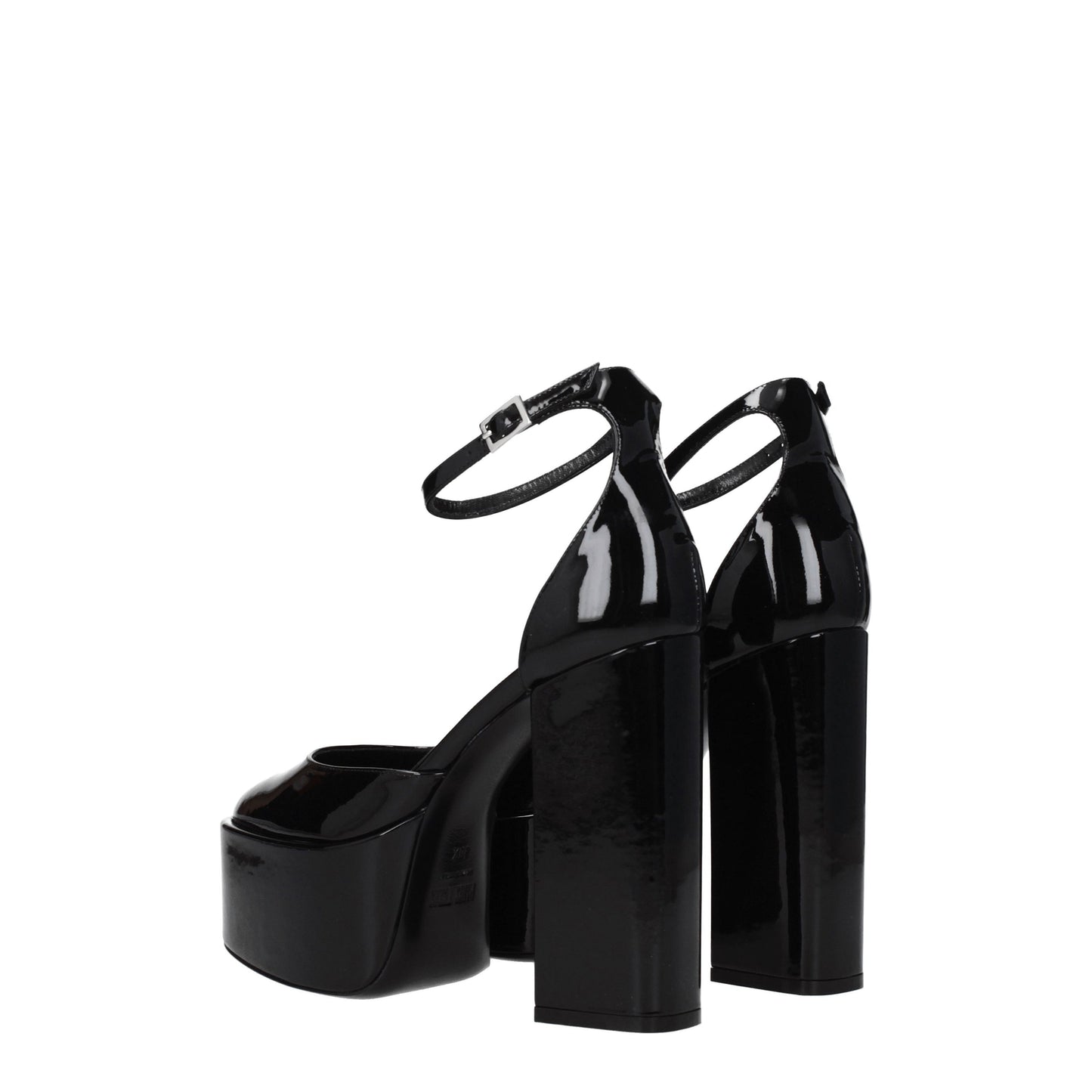 Paris Texas Women's Sandals in Patent Leather Black