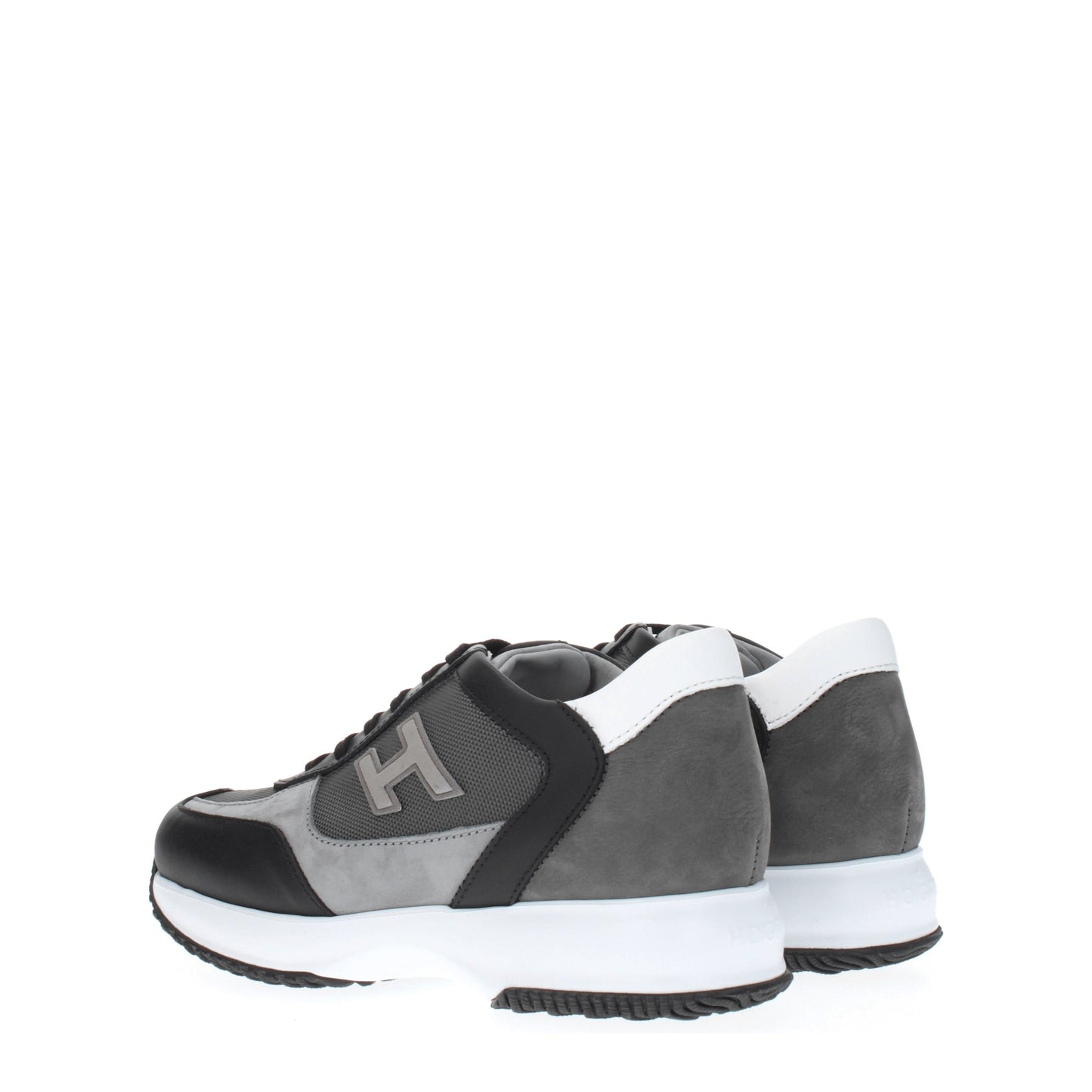 Hogan Men's Sneakers in Fabric  Gray/Black