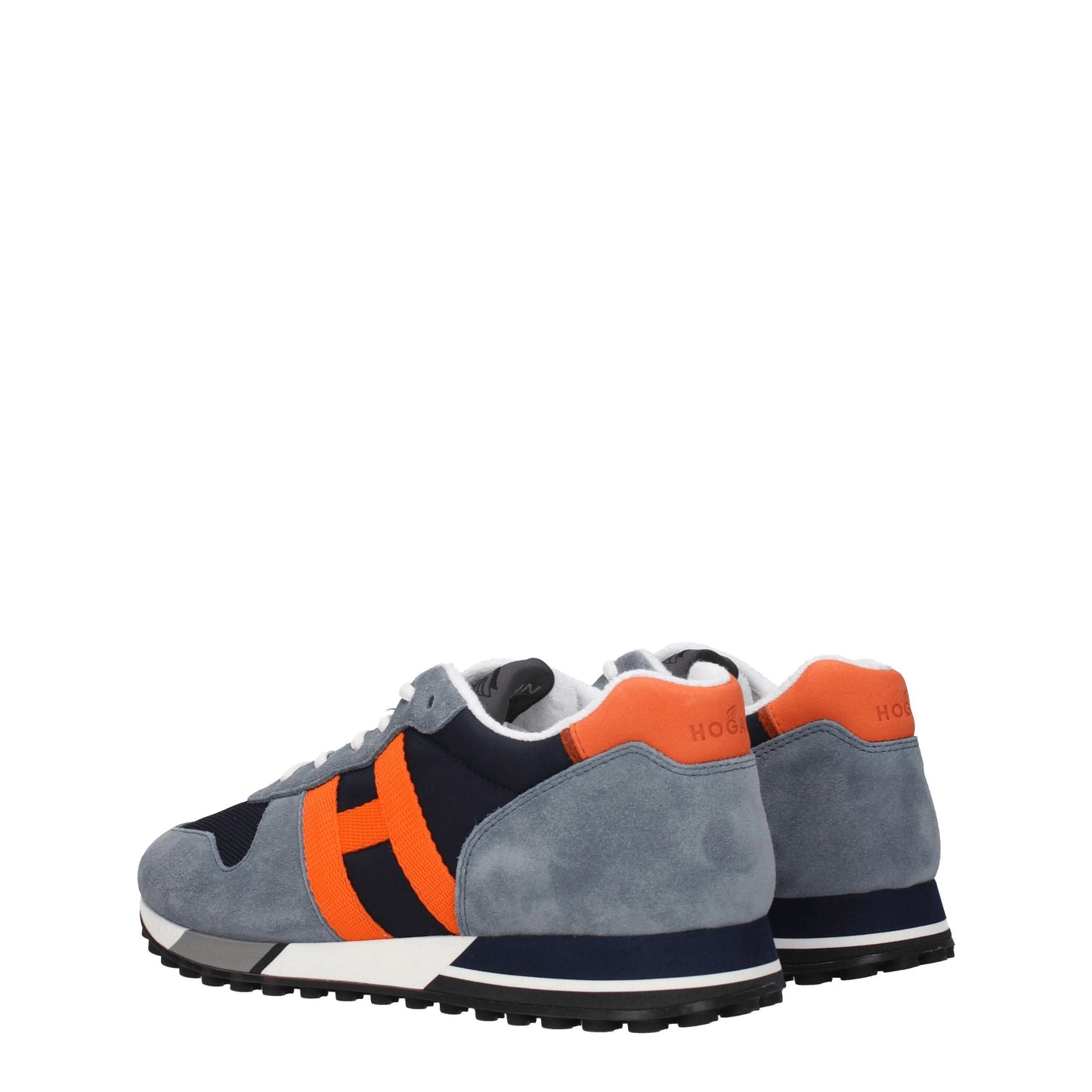 Hogan Men's Sneakers in Suede Blue/Calcite