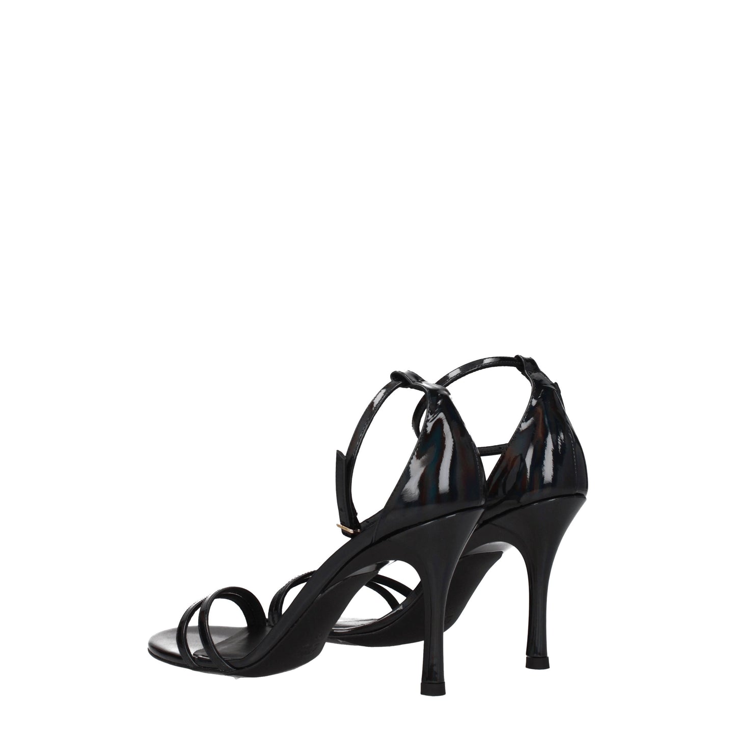 Furla Women's Sandals in Patent Leather Black