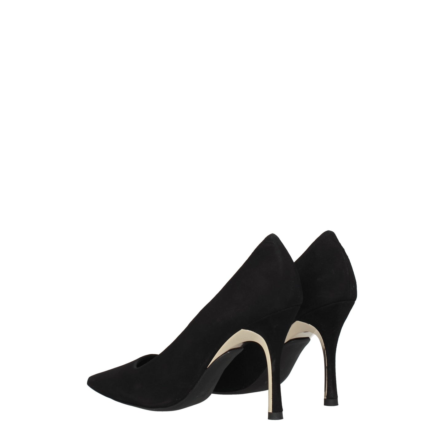 Furla Women's Pumps in Suede Black