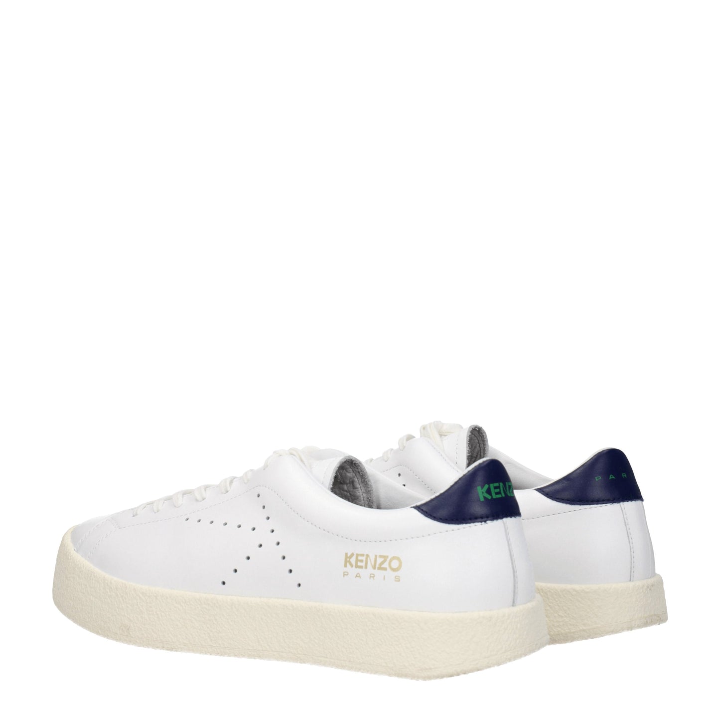 Kenzo Men's Sneakers in Leather White/Blue