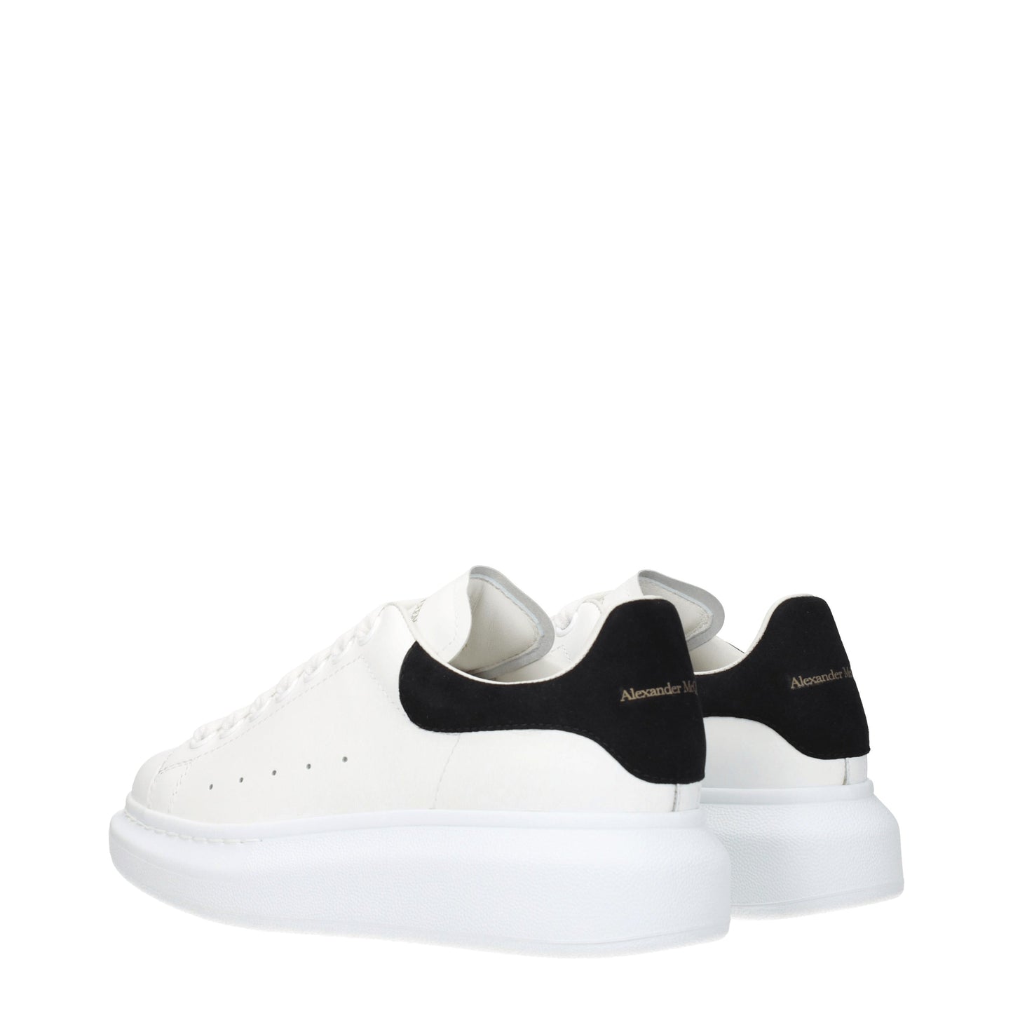 Alexander McQueen Women's Sneakers in Leather White/Black