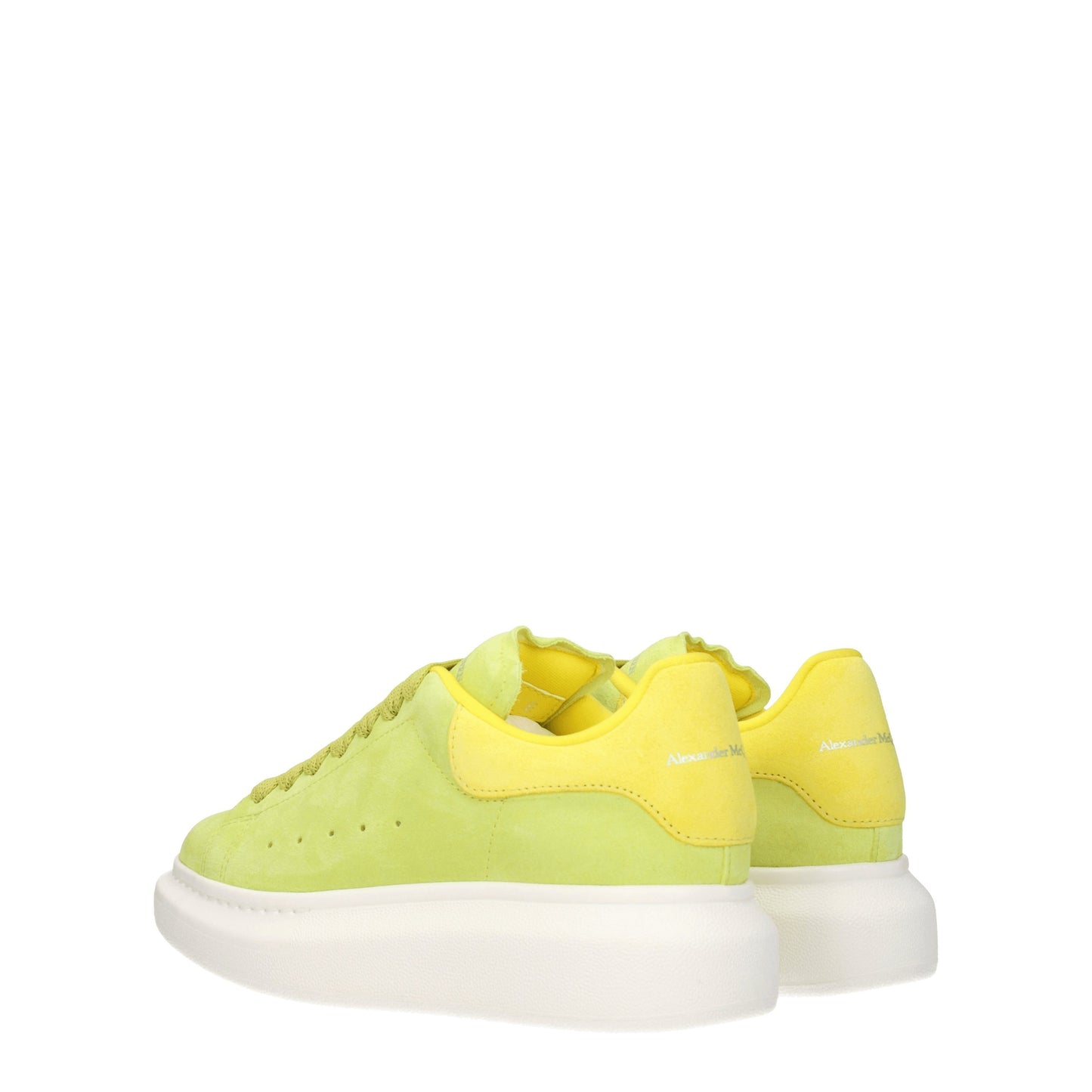 Alexander McQueen Women's Sneakers in Suede Green/Yellow