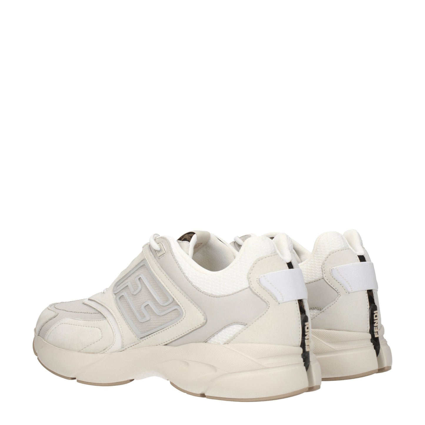 Fendi Men's Sneakers in Fabric  Beige/Ice