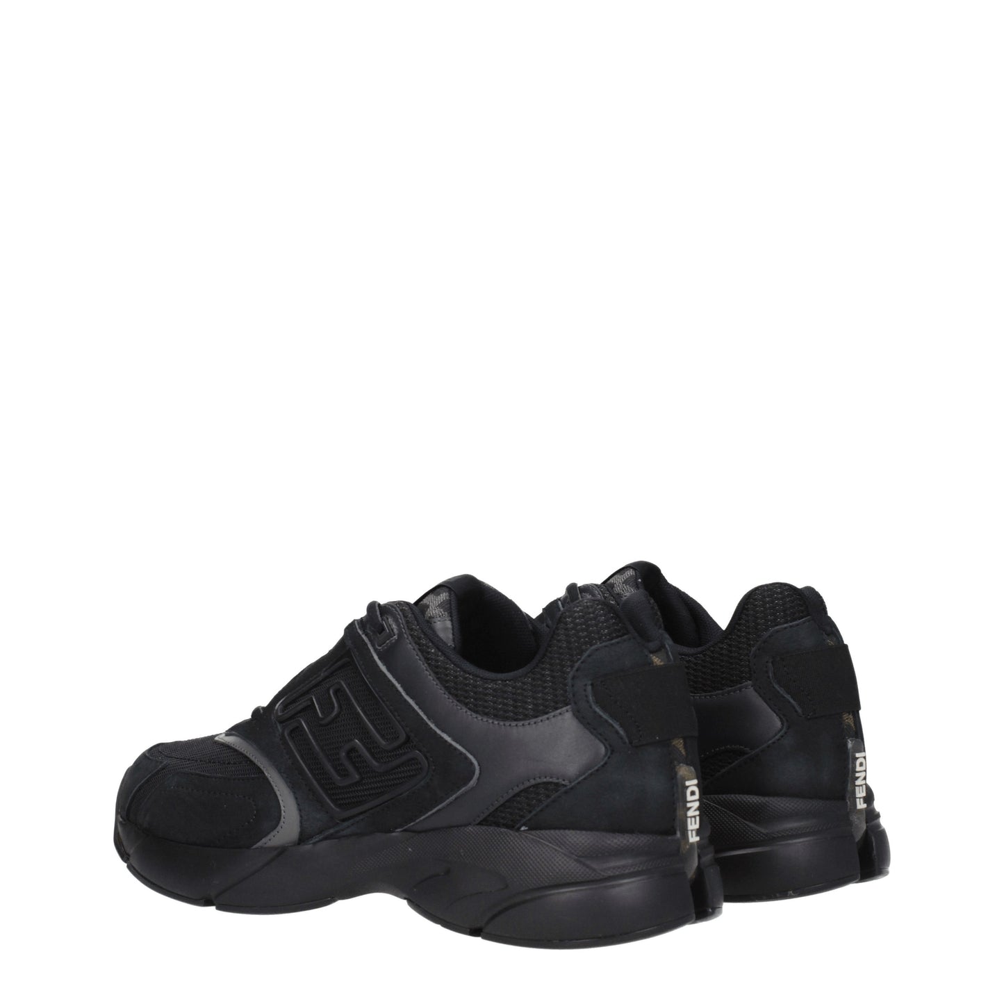 Fendi Men's Sneakers in Fabric  Black/Anthracite