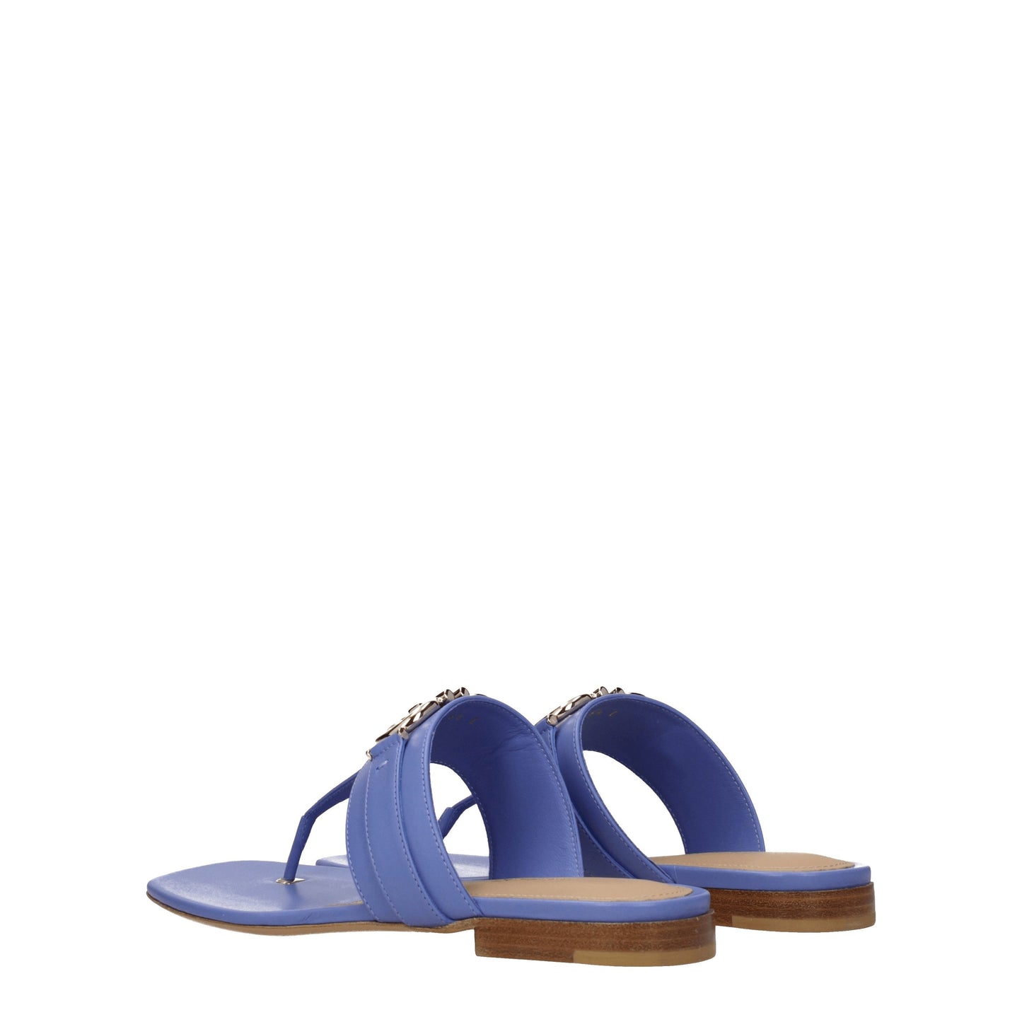 Salvatore Ferragamo Women's Flip Flops in Leather Violet/Lilac