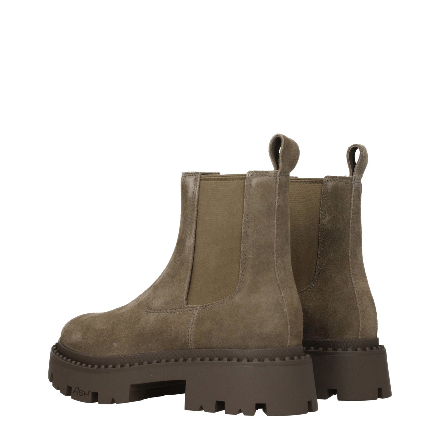 Ash Women's Boots in Suede Green/Mud