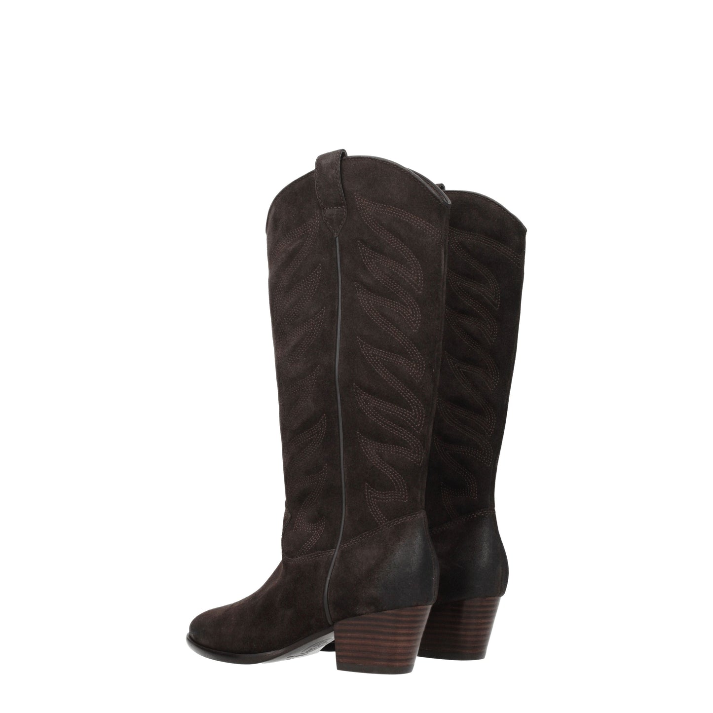 Ash Women's Boots in Suede Brown/Ebony