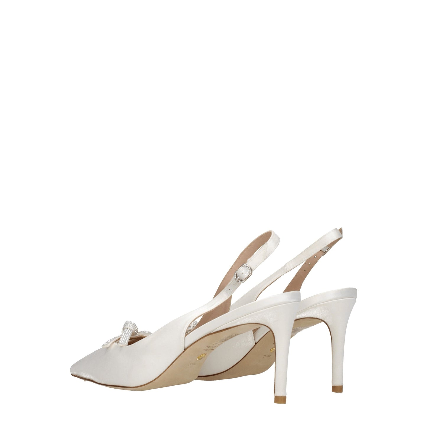 Stuart Weitzman Women's Sandals in Satin White