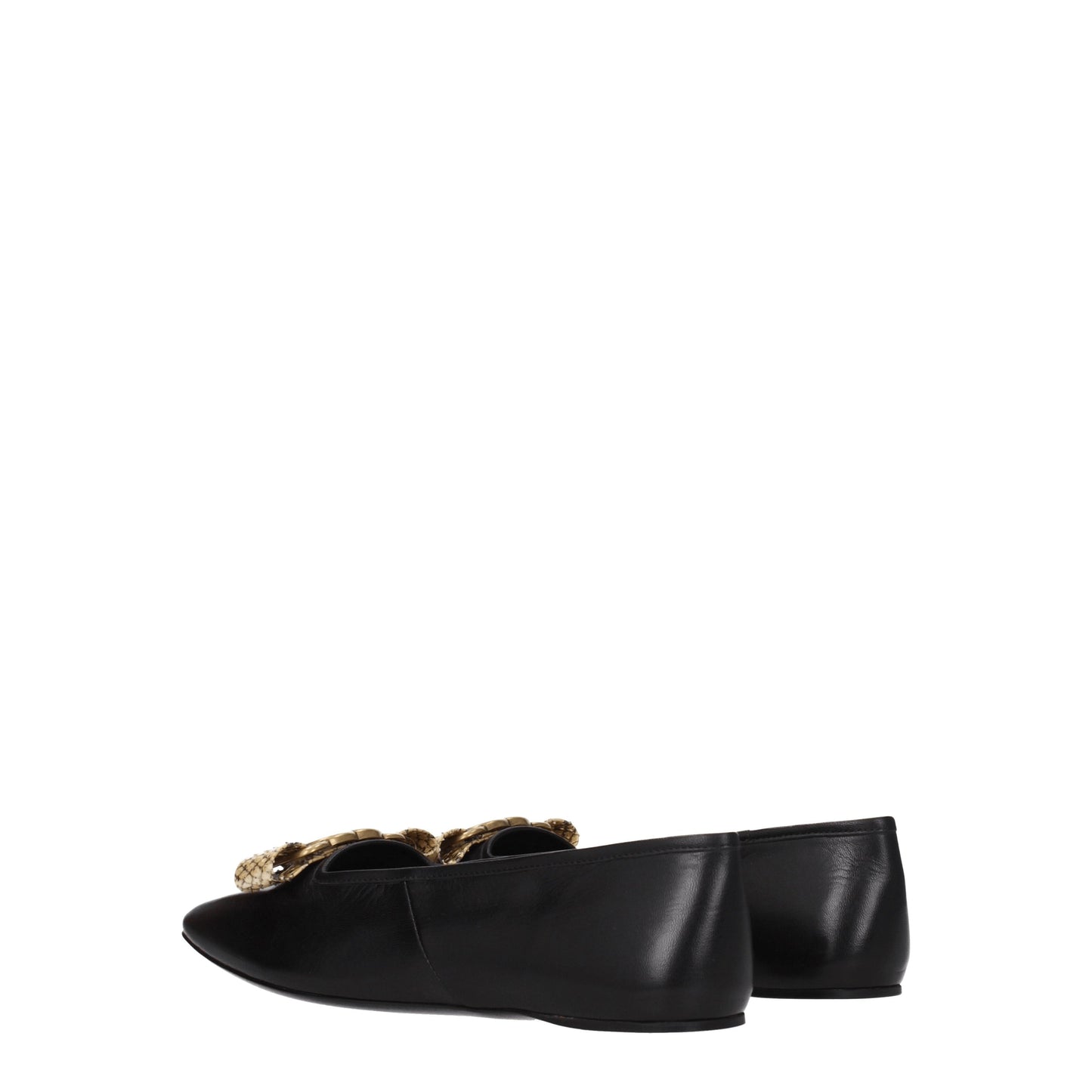 Gucci Women's Ballet Flats in Leather Black