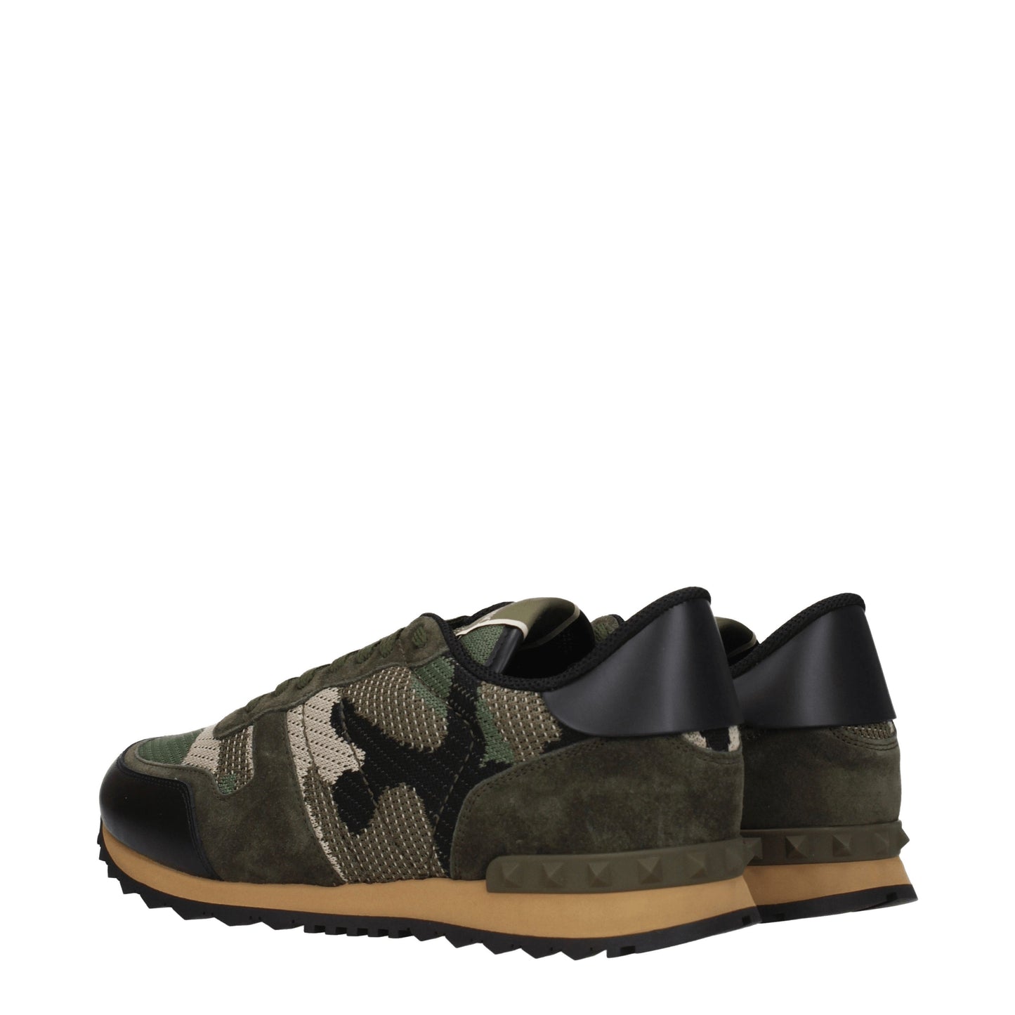 Valentino Garavani Men's Sneakers in Fabric  Green/Military Green