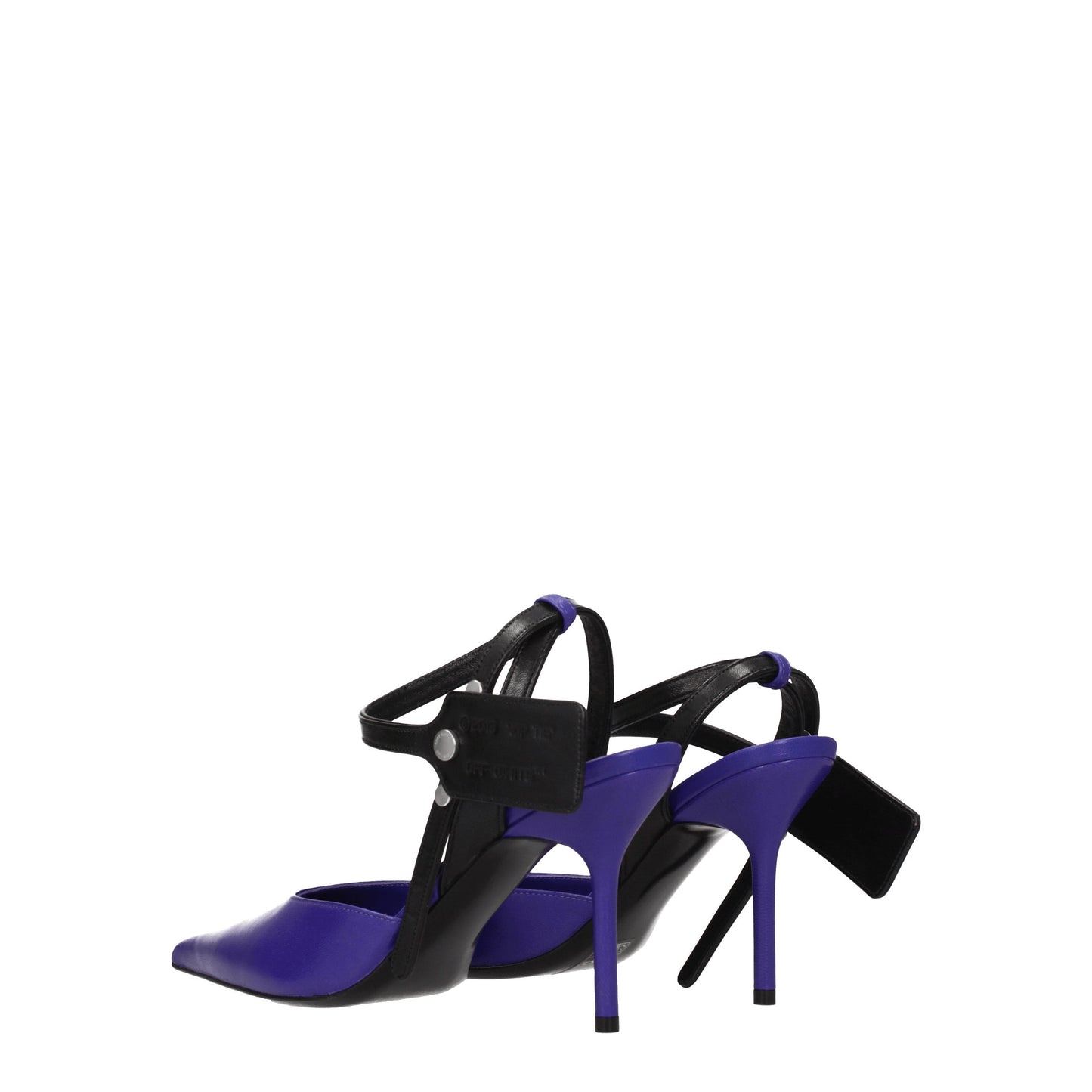 Off-White Women's Sandals in Leather Violet