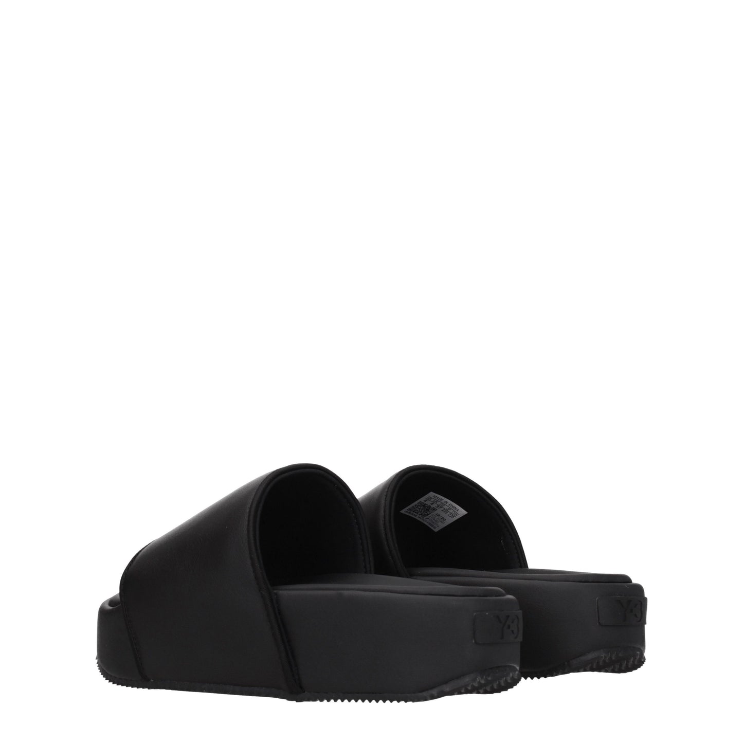 Y3 Yamamoto Women's Sandals & Slippers in Leather Black