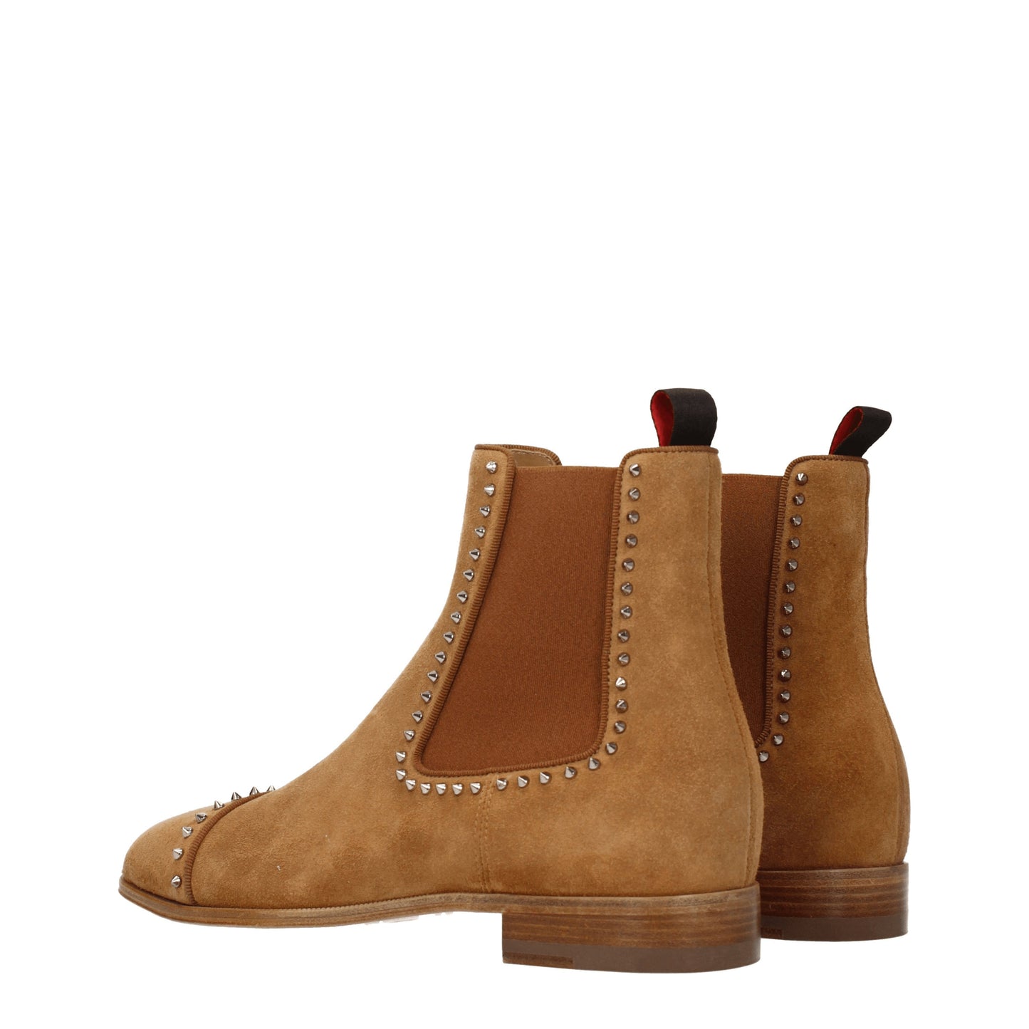 Louboutin Men's Boots in Suede Brown/Cinnamon